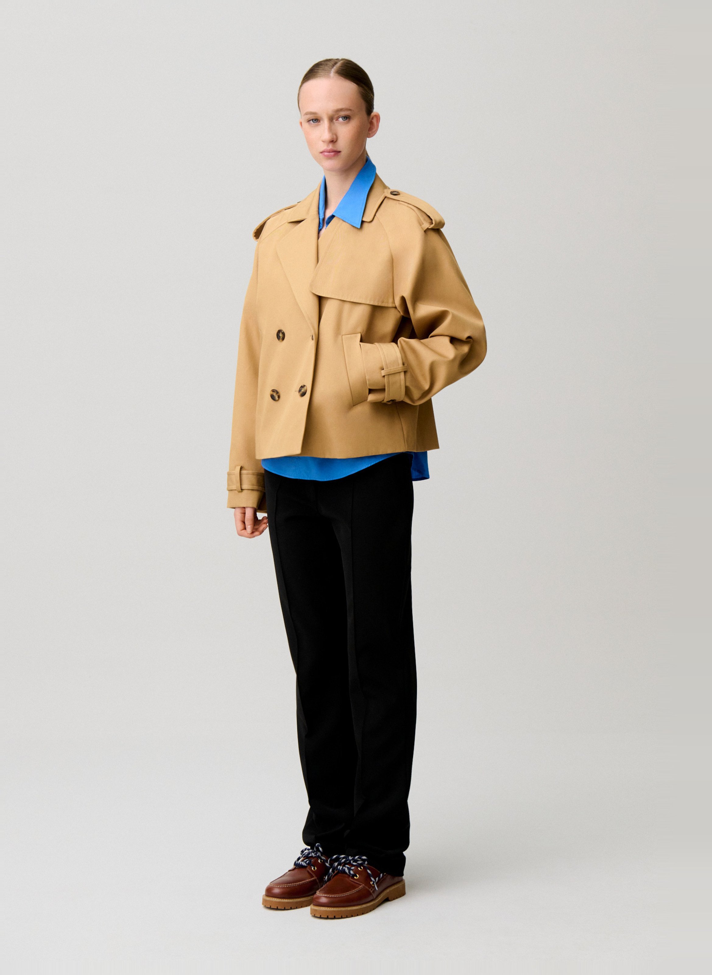 Katoenen jasje CLAUDIE PIERLOT Beige