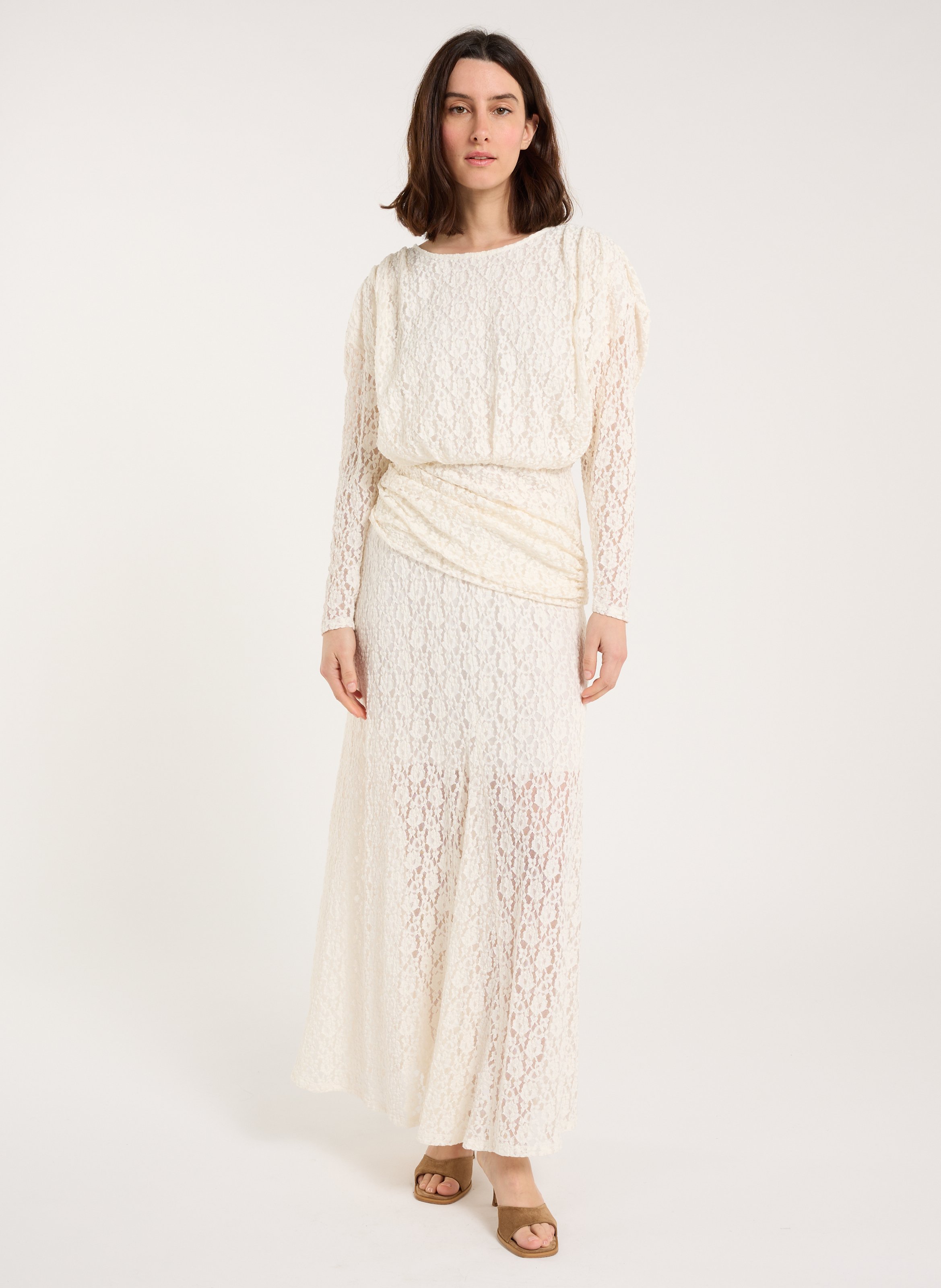 Lange rok van kant SAISON 1865 Beige