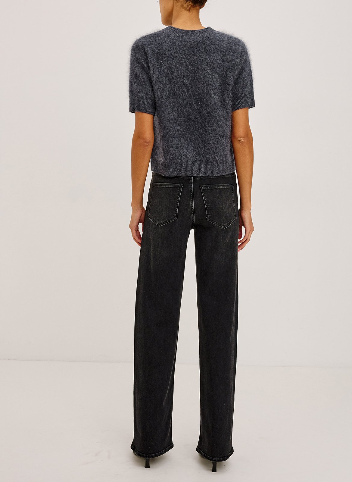 Cotton-blend flared jeans RAILS Black