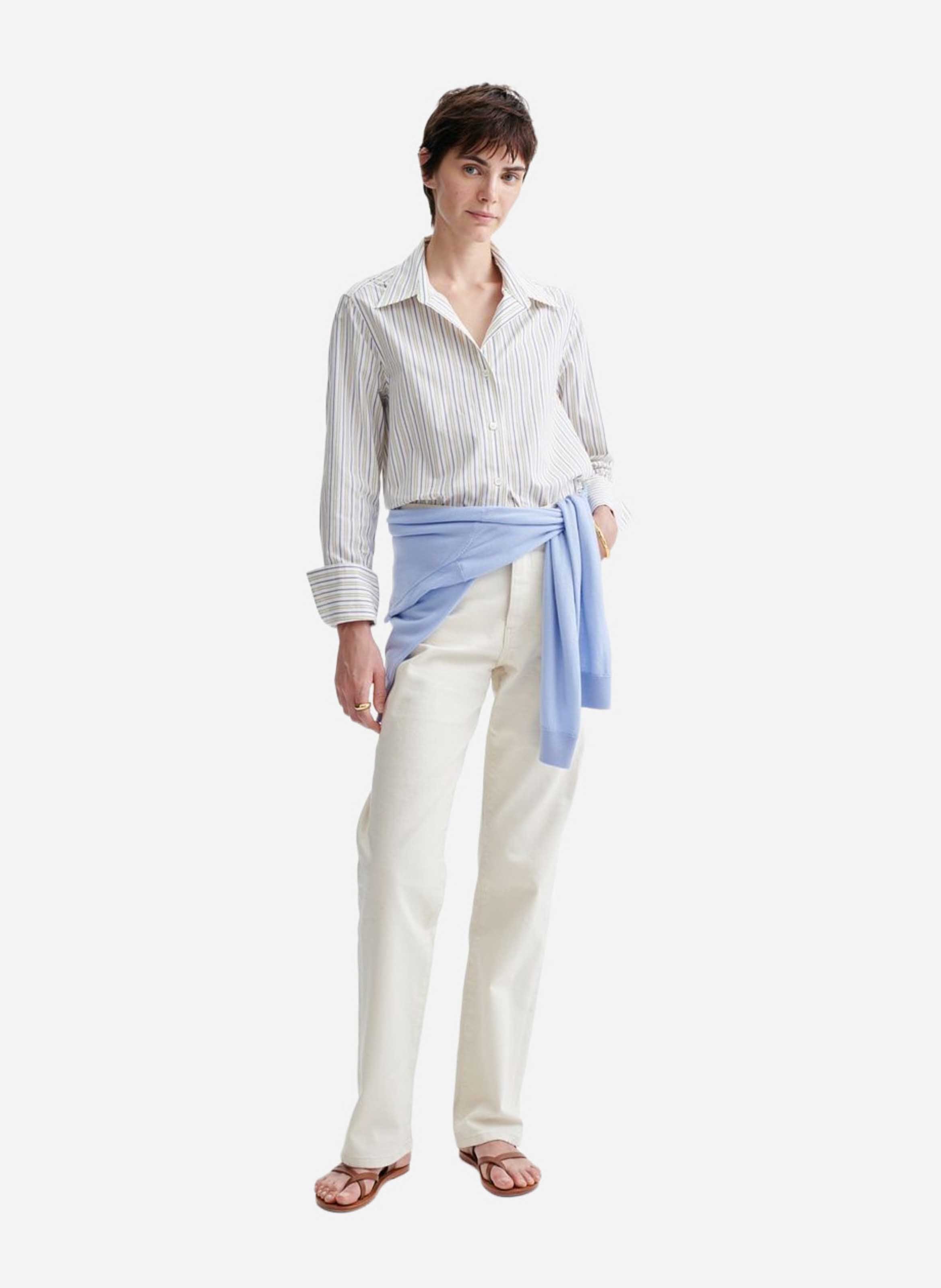 Chemise col classique en coton VANESSA BRUNO Multicolore