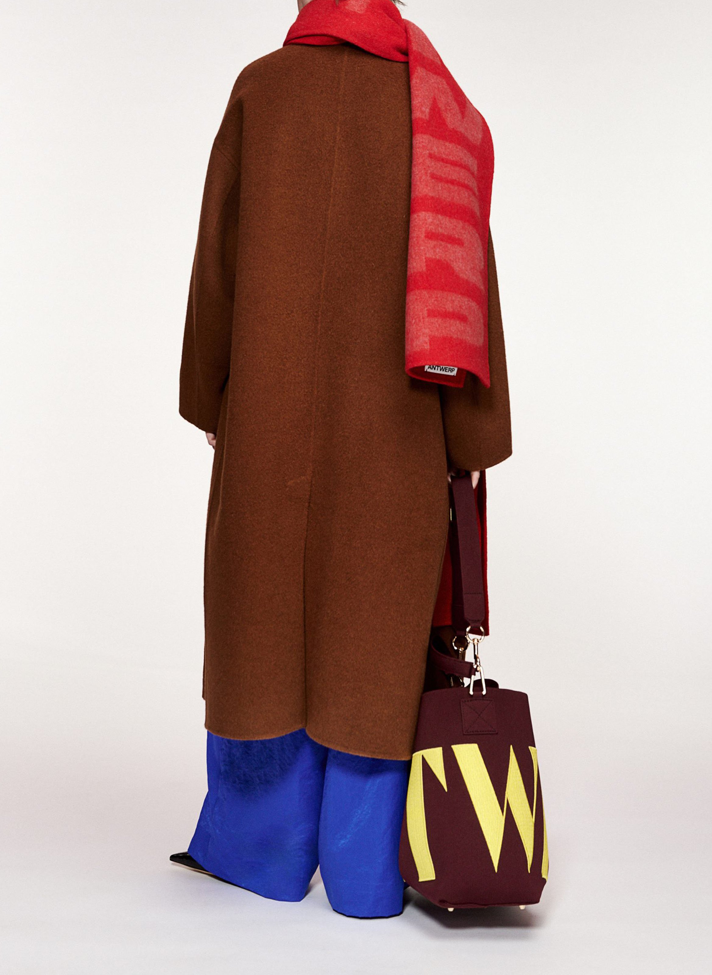 Abrigo oversize de lana y cachemira ESSENTIEL ANTWERP Marron