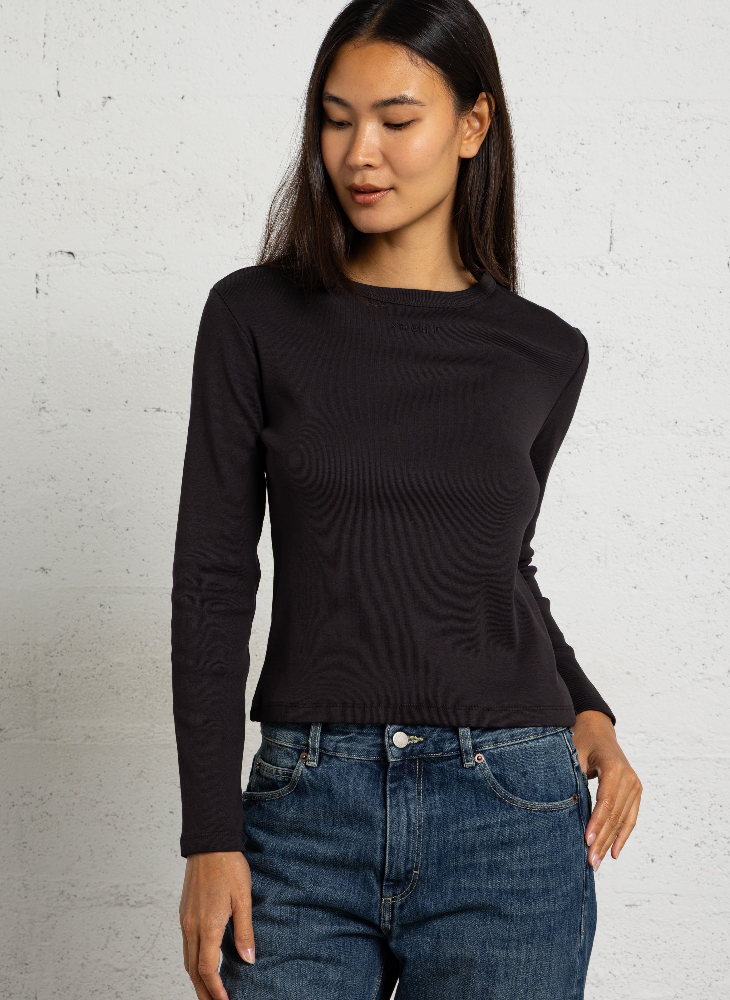 tee-shirt droit en coton bio SOEUR