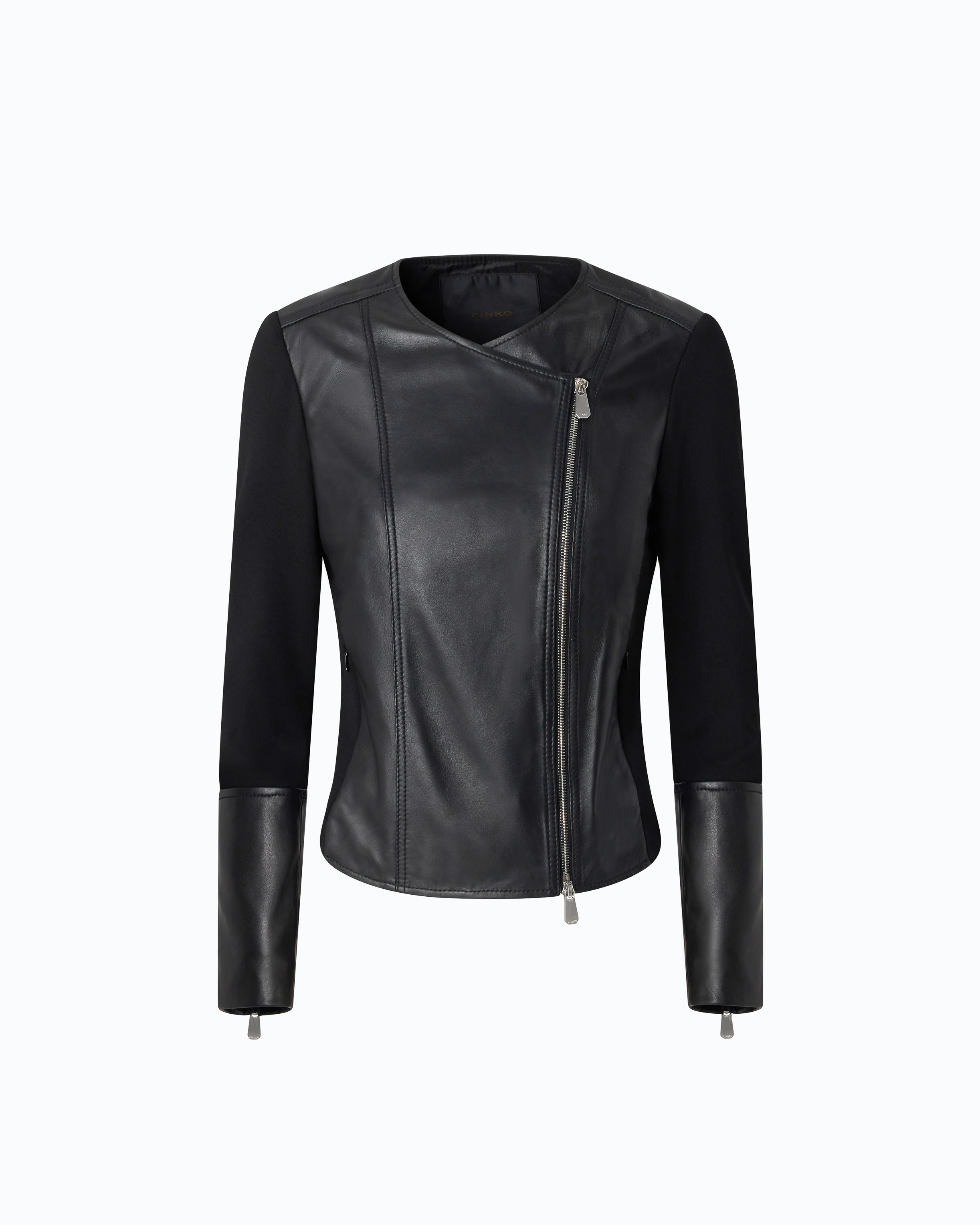 Hybrid biker jacket PINKO Black