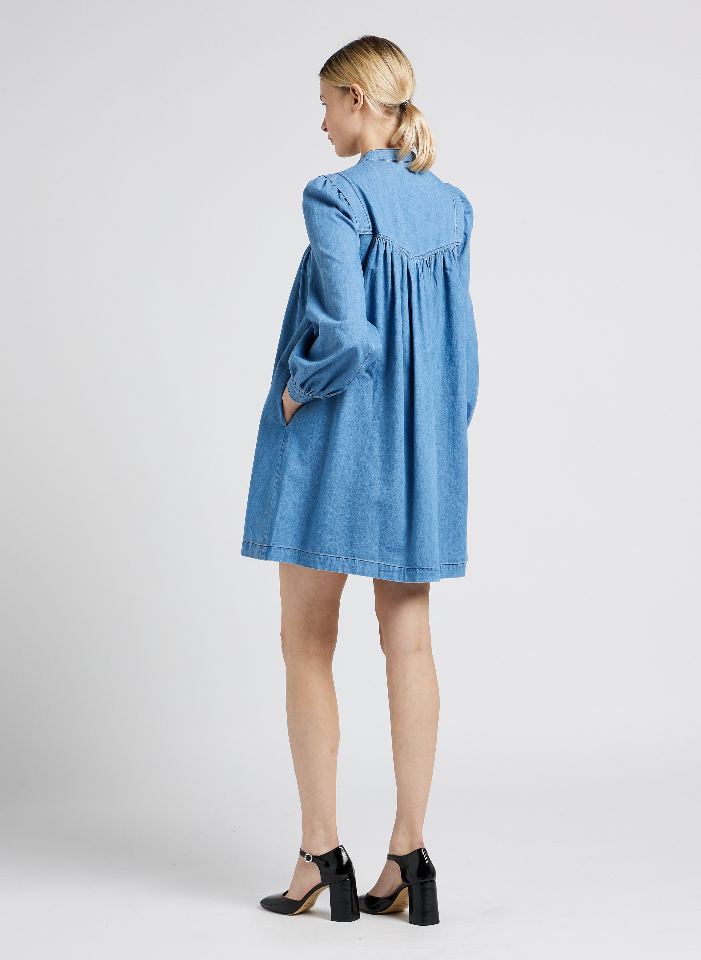 Loosefit 100 Cotton Denim Dress Denim Whistles Women Place des