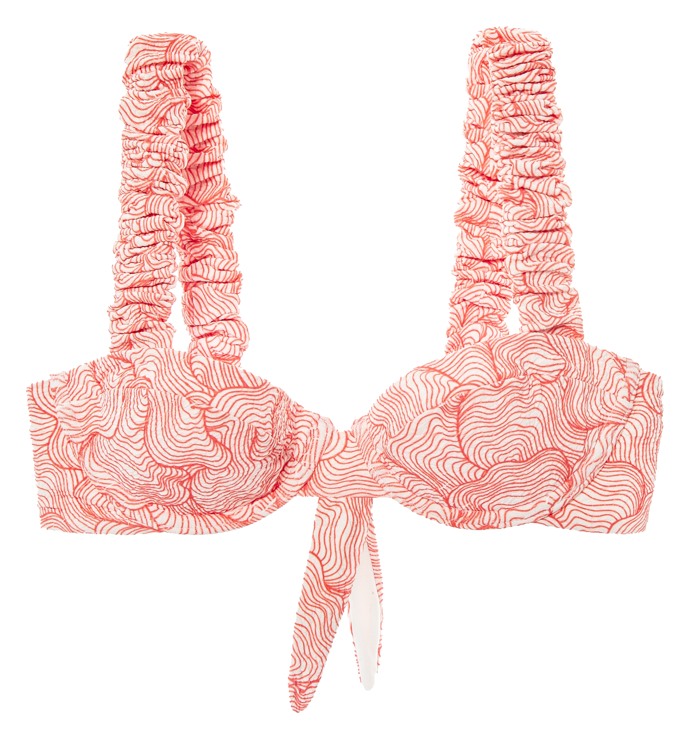 Haut de maillot de bain imprimé  UNDRESS CODE Rouge