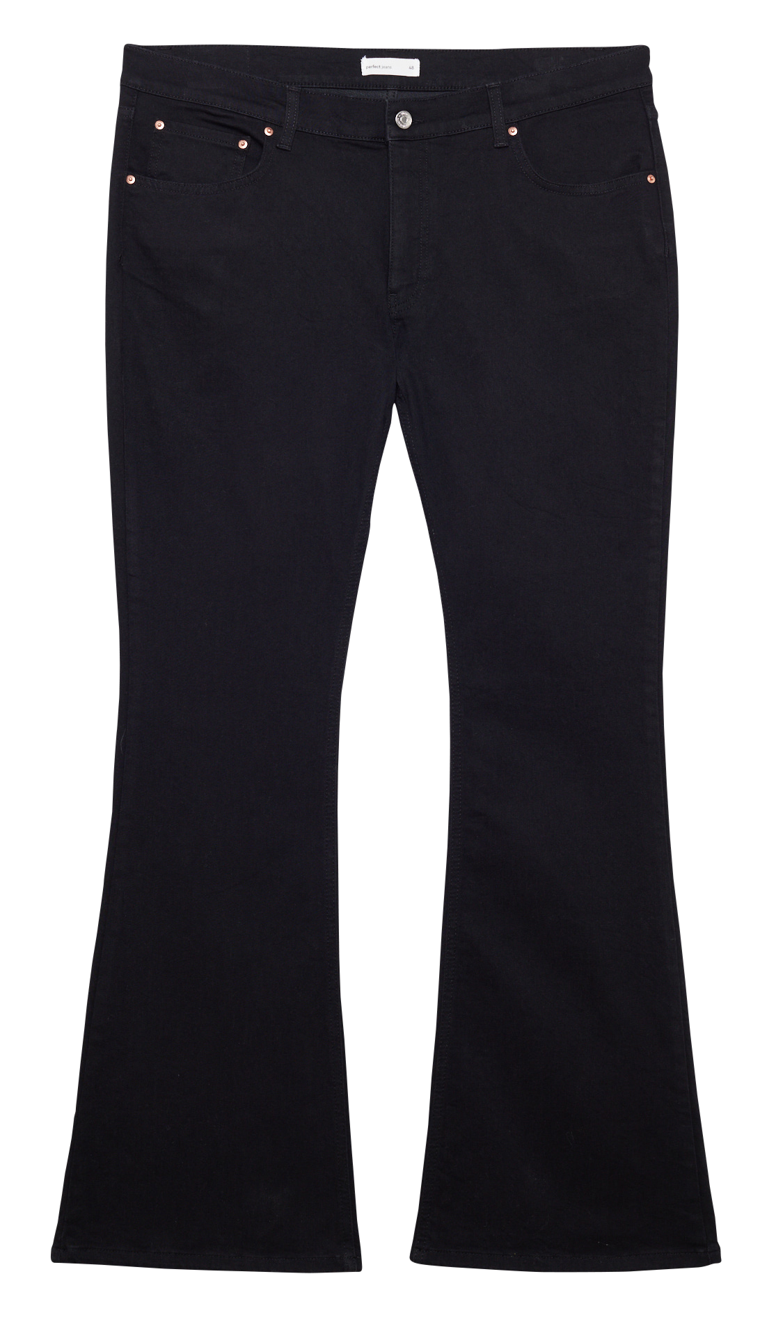 Jean boot-cut en coton mélangé GINA TRICOT Noir