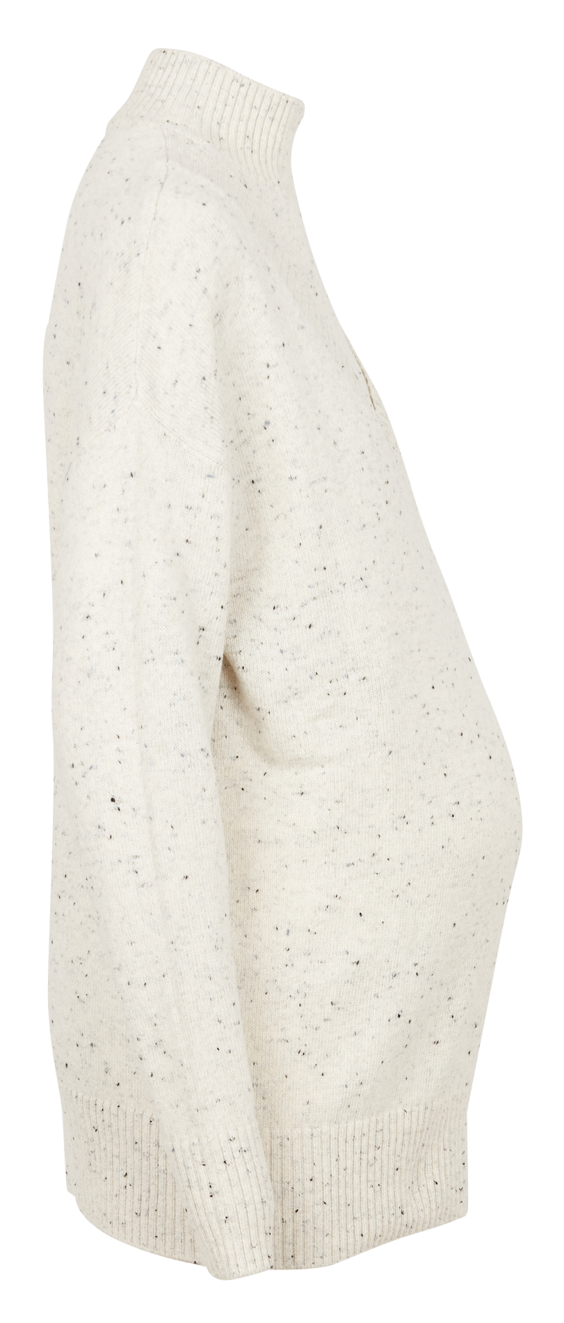 High-neck cotton sweater SERAPHINE Grey