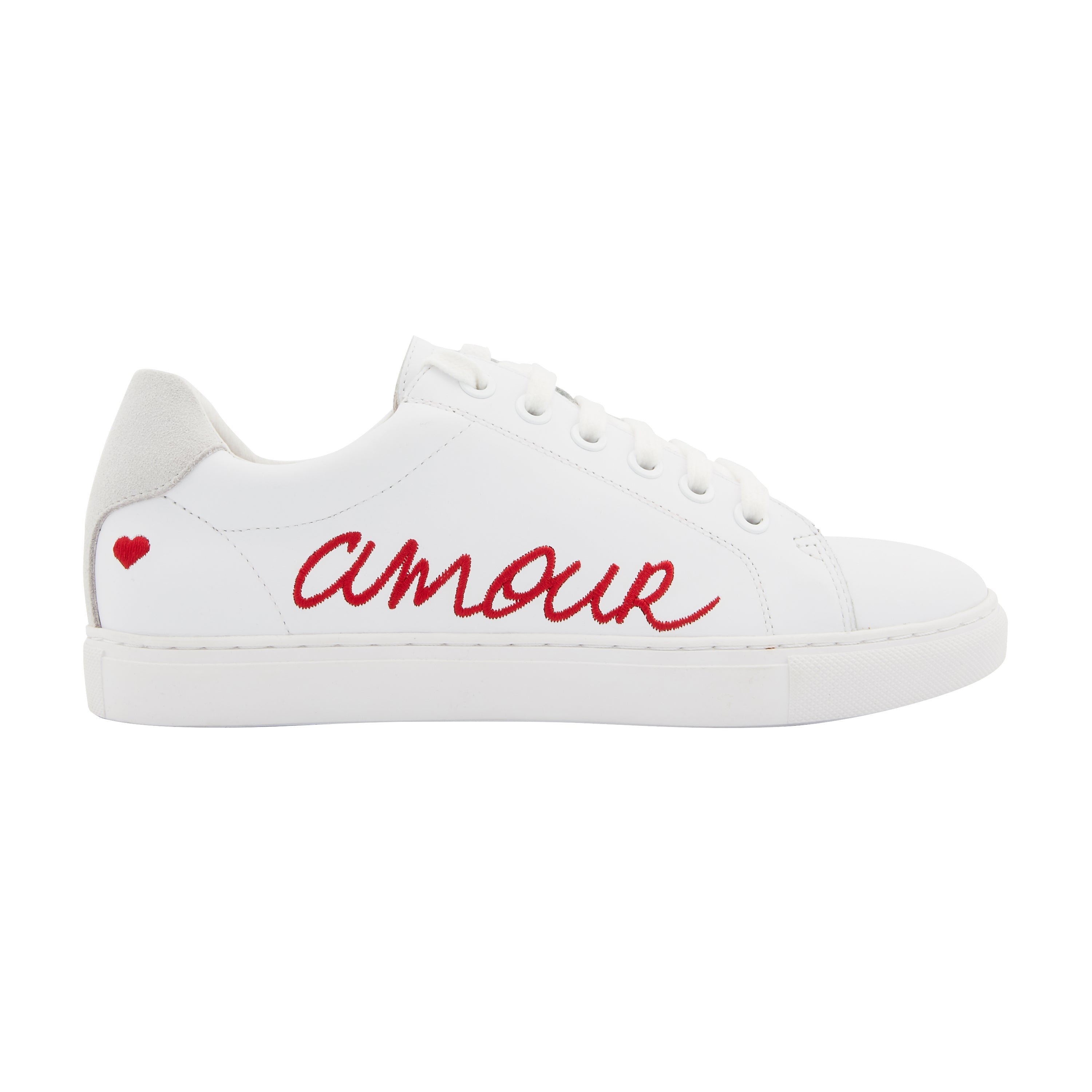 Leather sneakers BONS BAISERS PARIS White