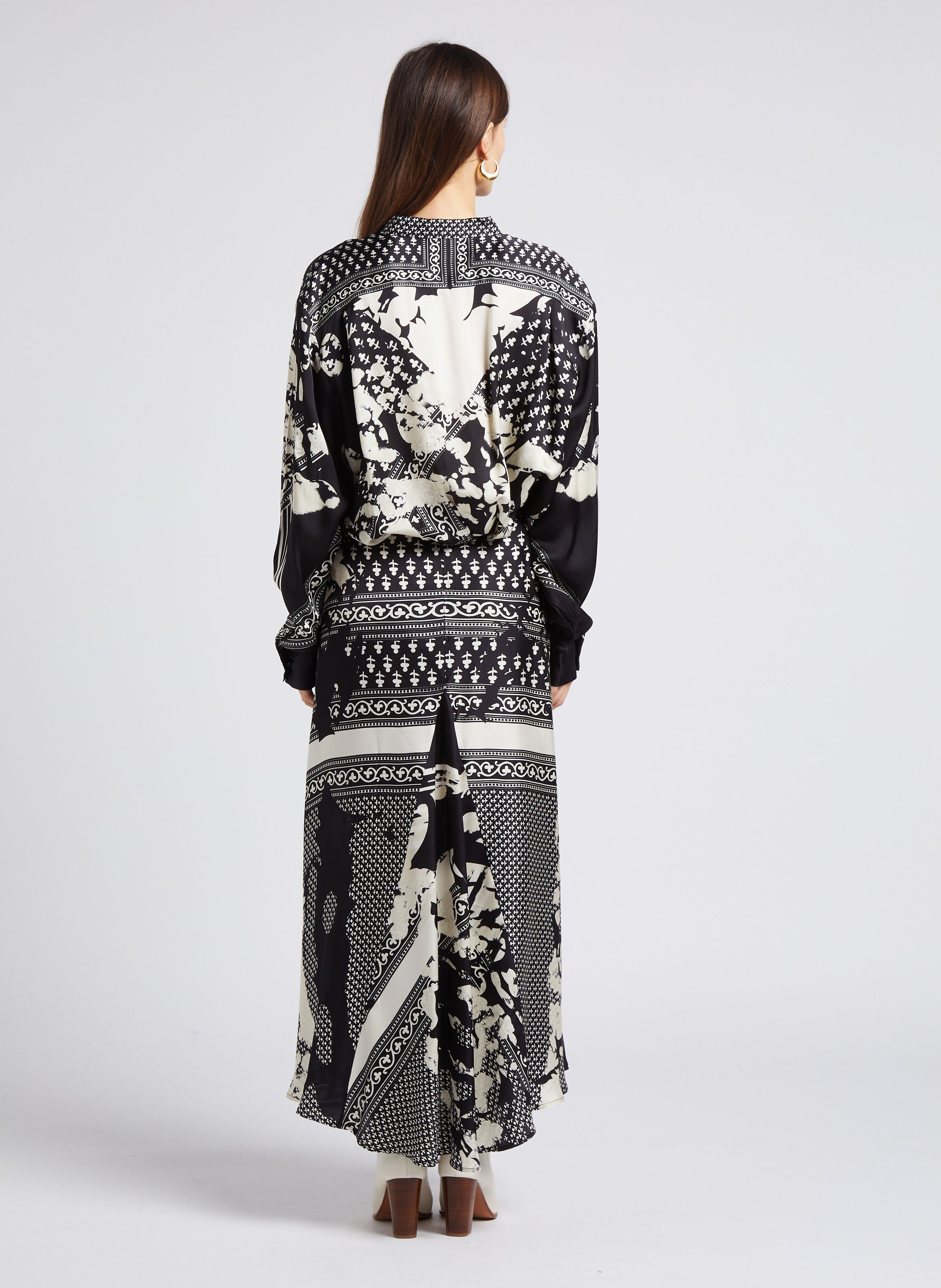 Jupe longue imprimé MES DEMOISELLES Noir