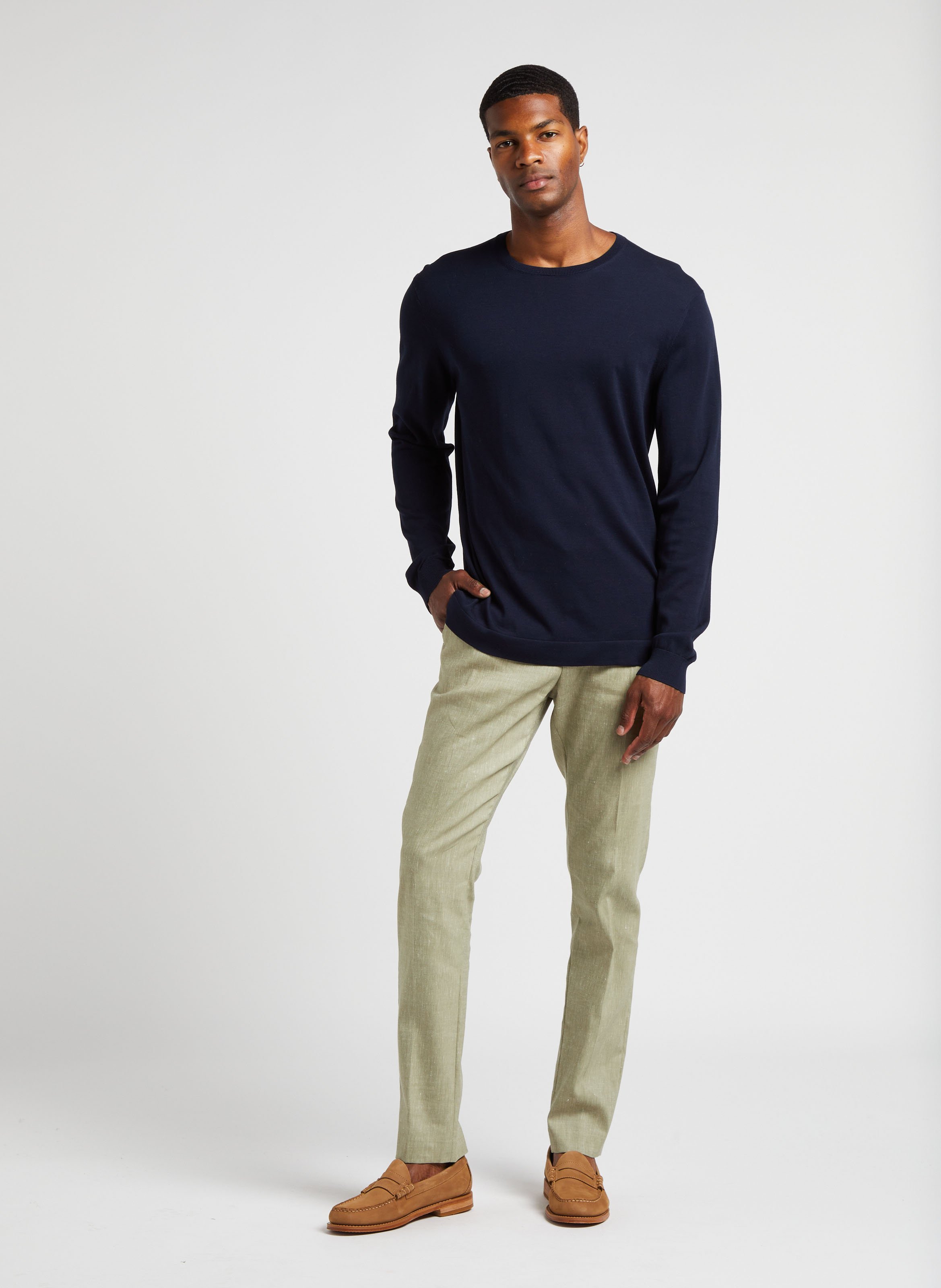 Suede loafers GH BASS Brown