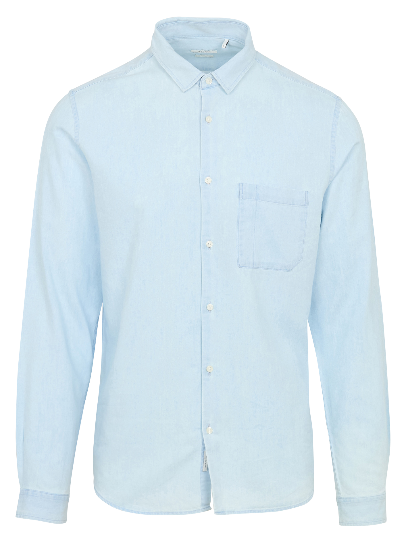 Chemise col classique en coton mélangé IKKS Bleu