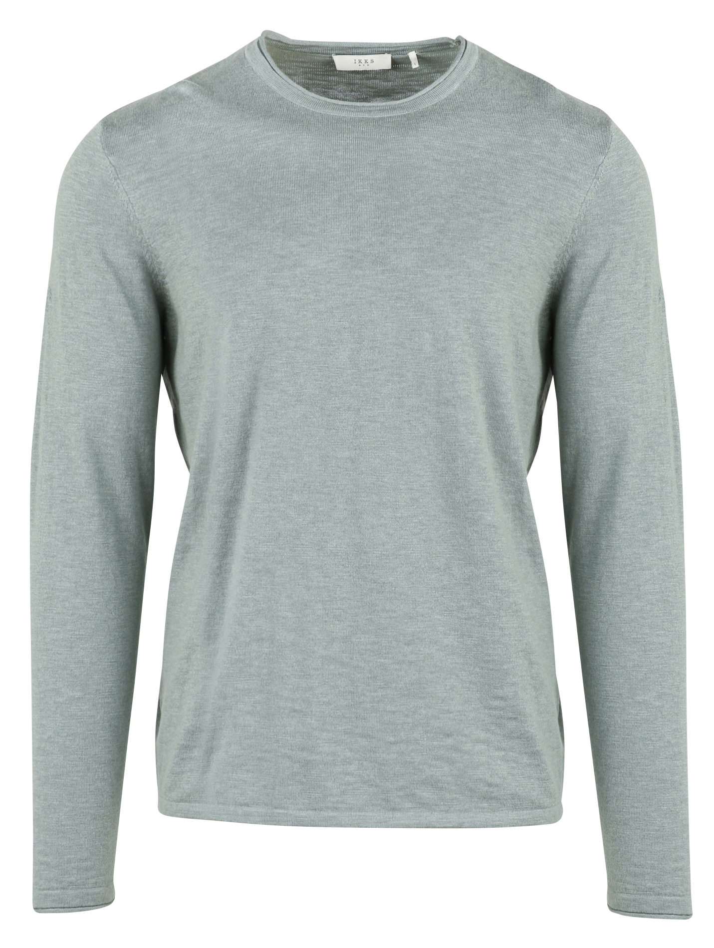 Straight cotton sweater  Bleu gris