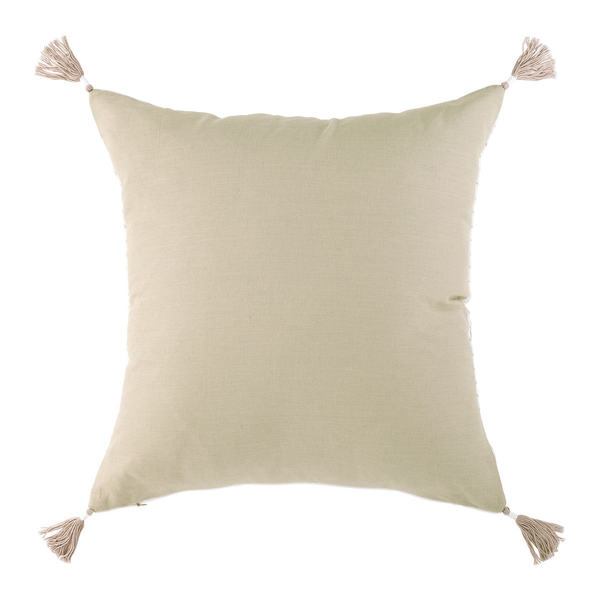 Mattéo cotton velvet cushion cover White