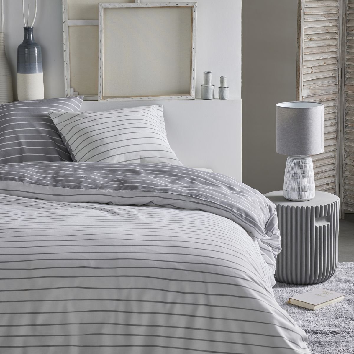 Printed bedding set TODAY LINGE DE MAISON Grey