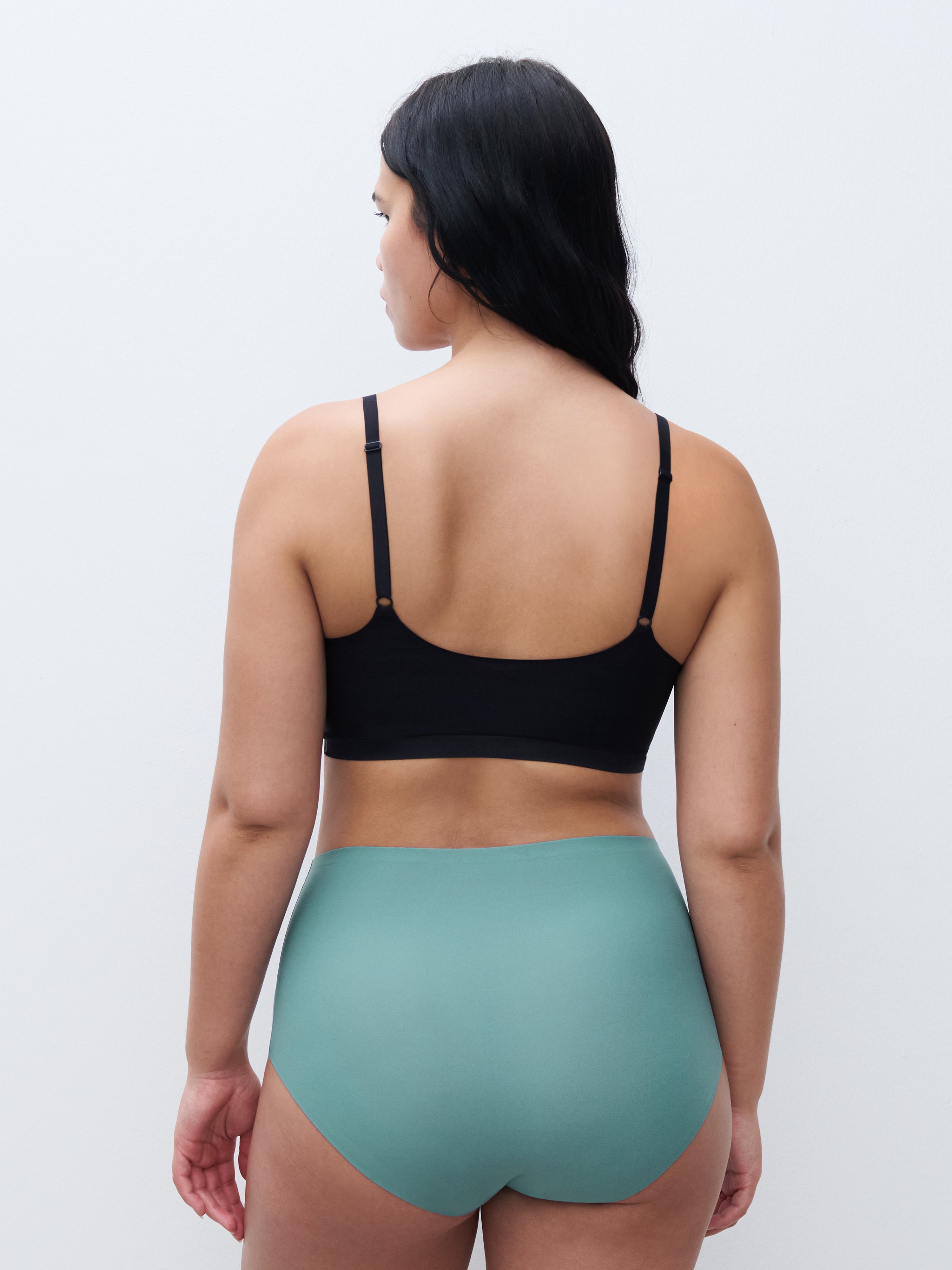 High-waisted panties CHANTELLE Green