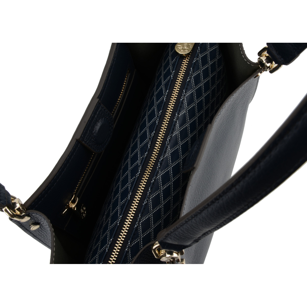 Billy L leather bag  POURCHET Blue