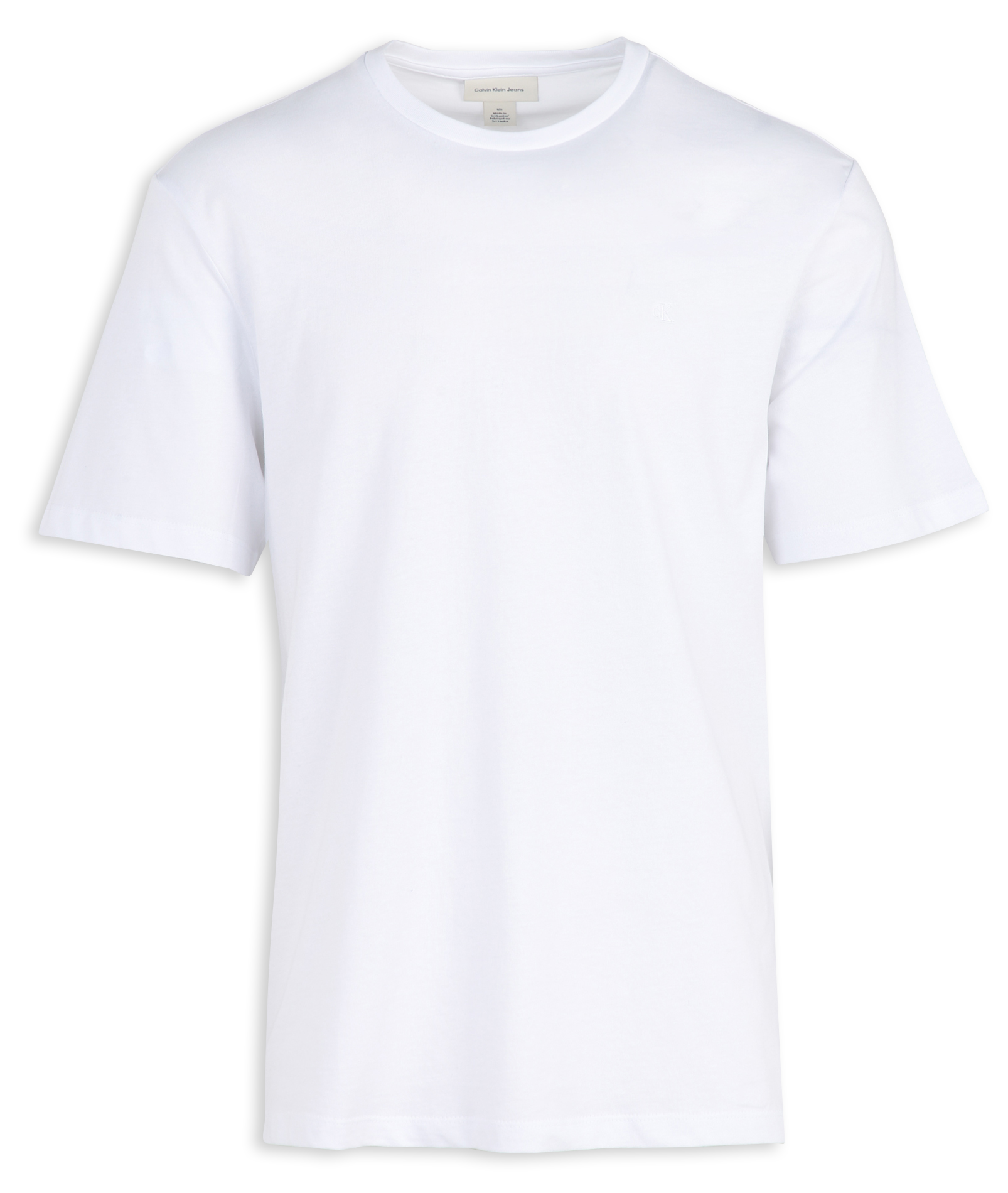 Gerade geschnittenes T-Shirt aus Baumwolle CALVIN KLEIN Weiss