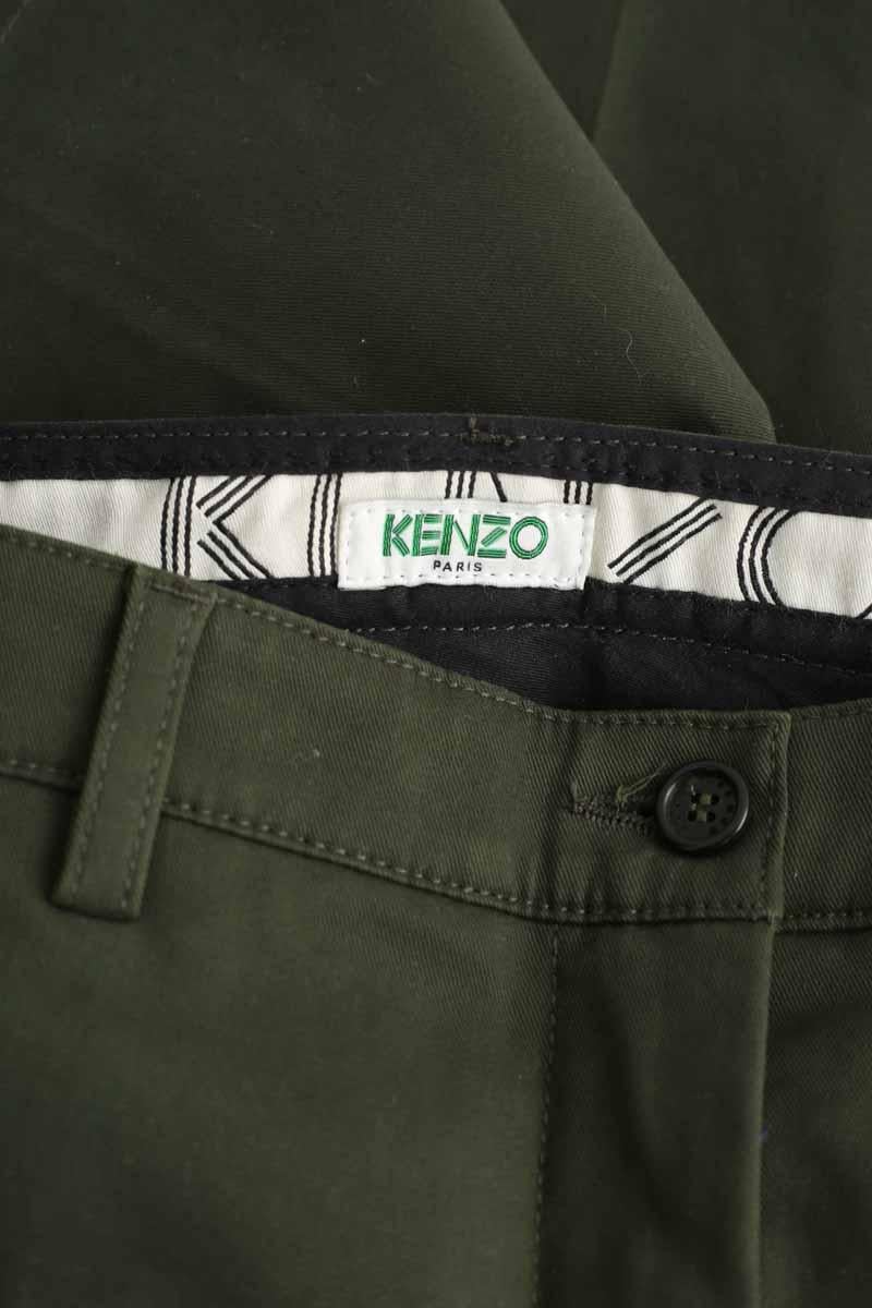 Cotton chinos KENZO - SECONDE MAIN Khaki