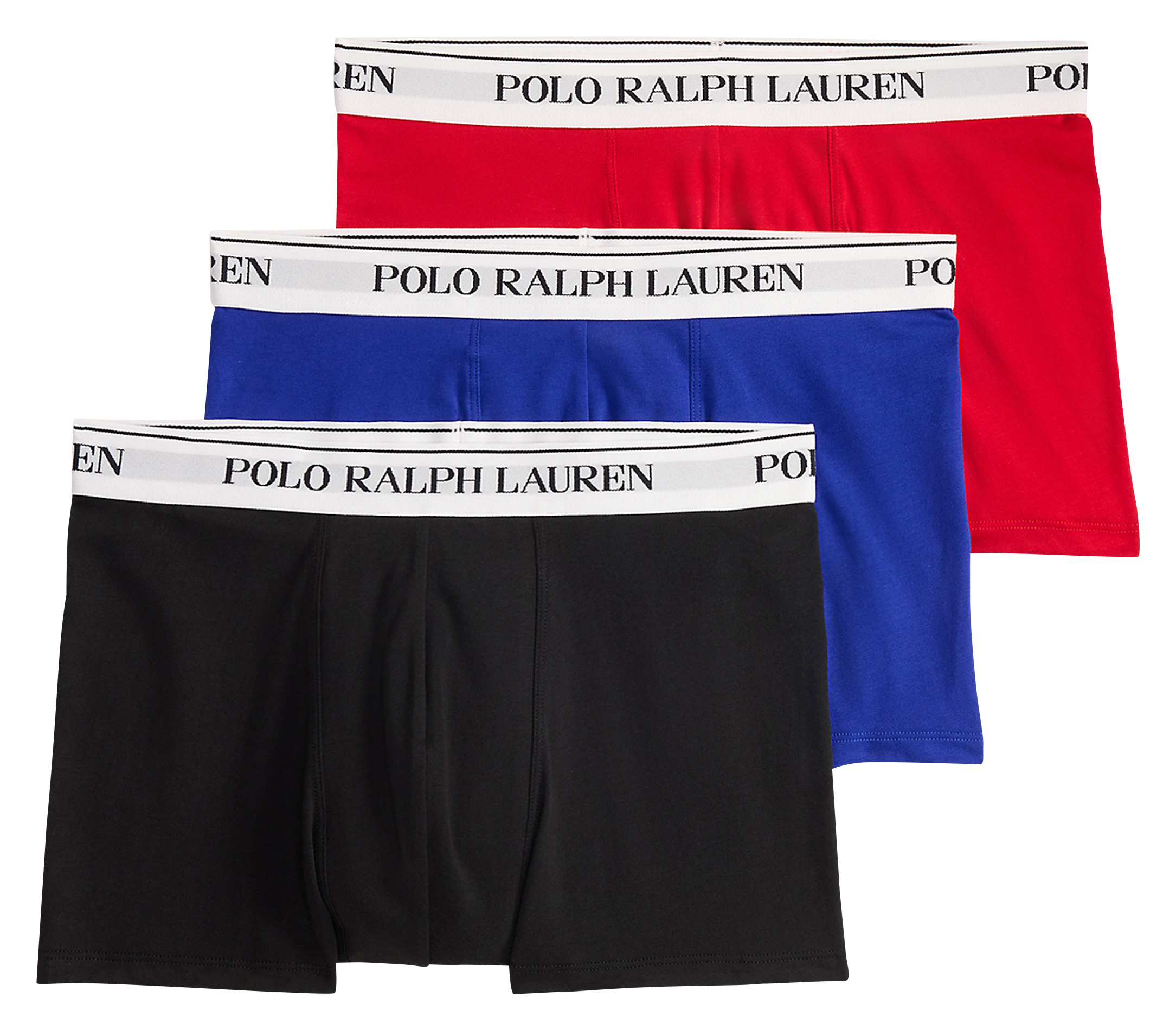Pack of three cotton-blend boxers  3pk rl red heritge ryl blck