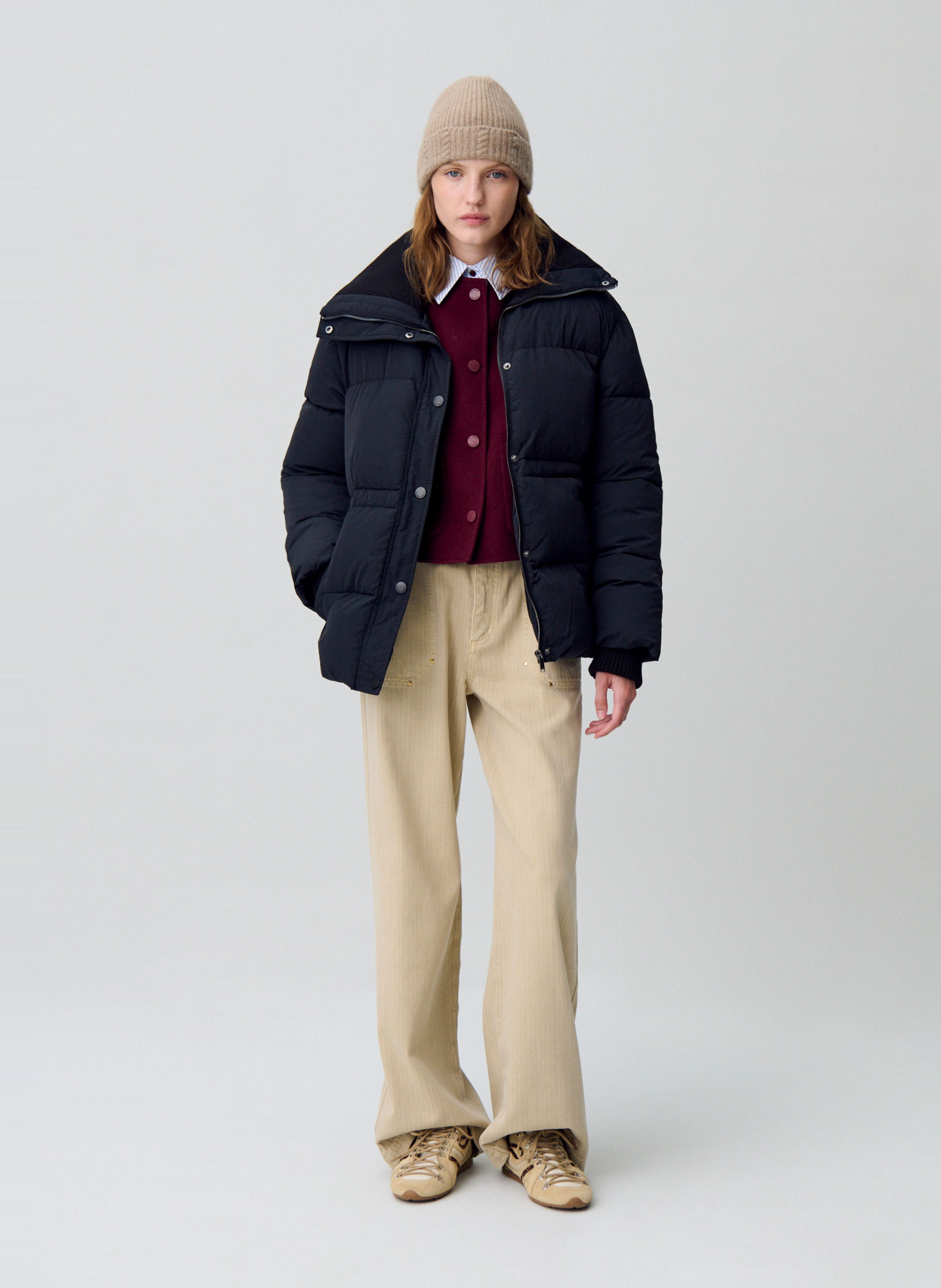 Doudoune oversize col montant CLAUDIE PIERLOT Noir