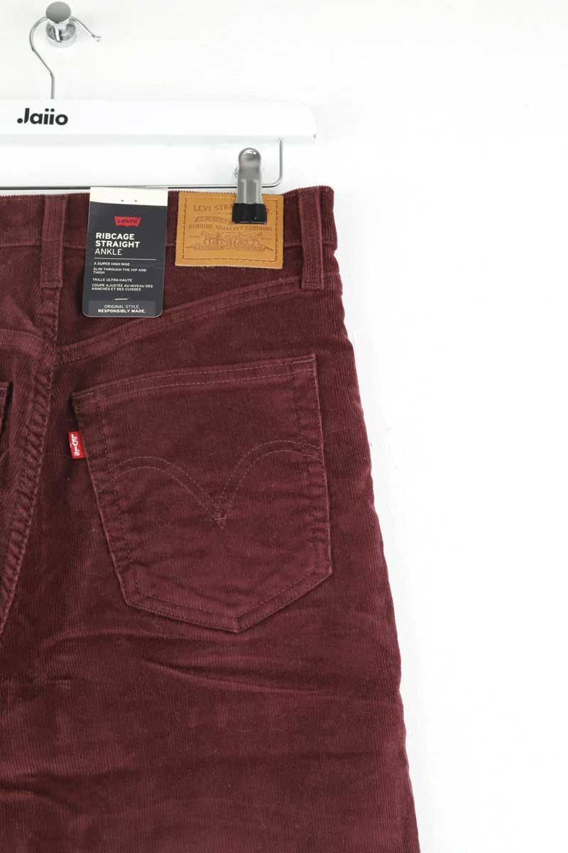 Pleated velvet pants LEVI'S - Seconde main Red