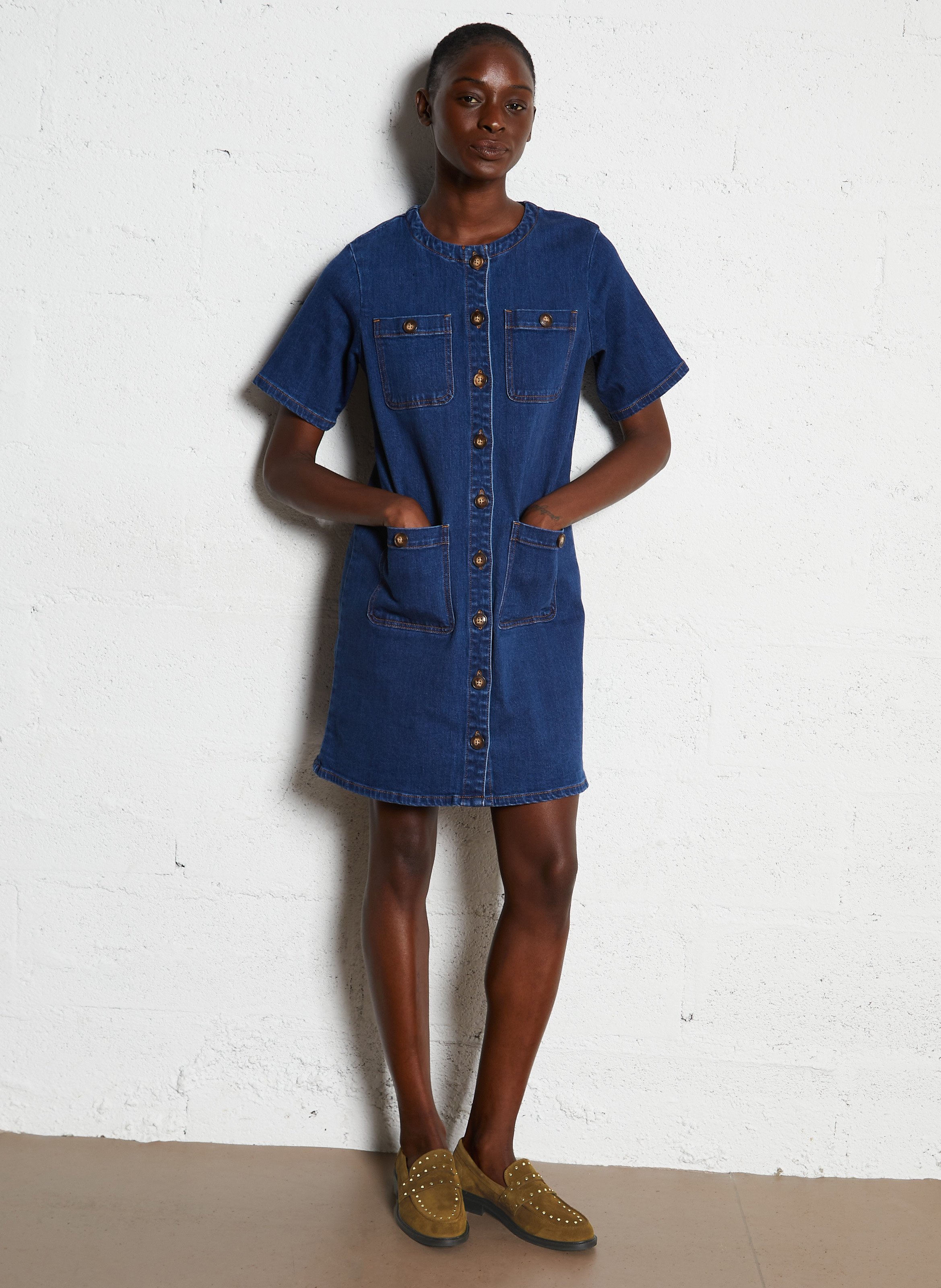 Leather loafers BOCAGE Brown