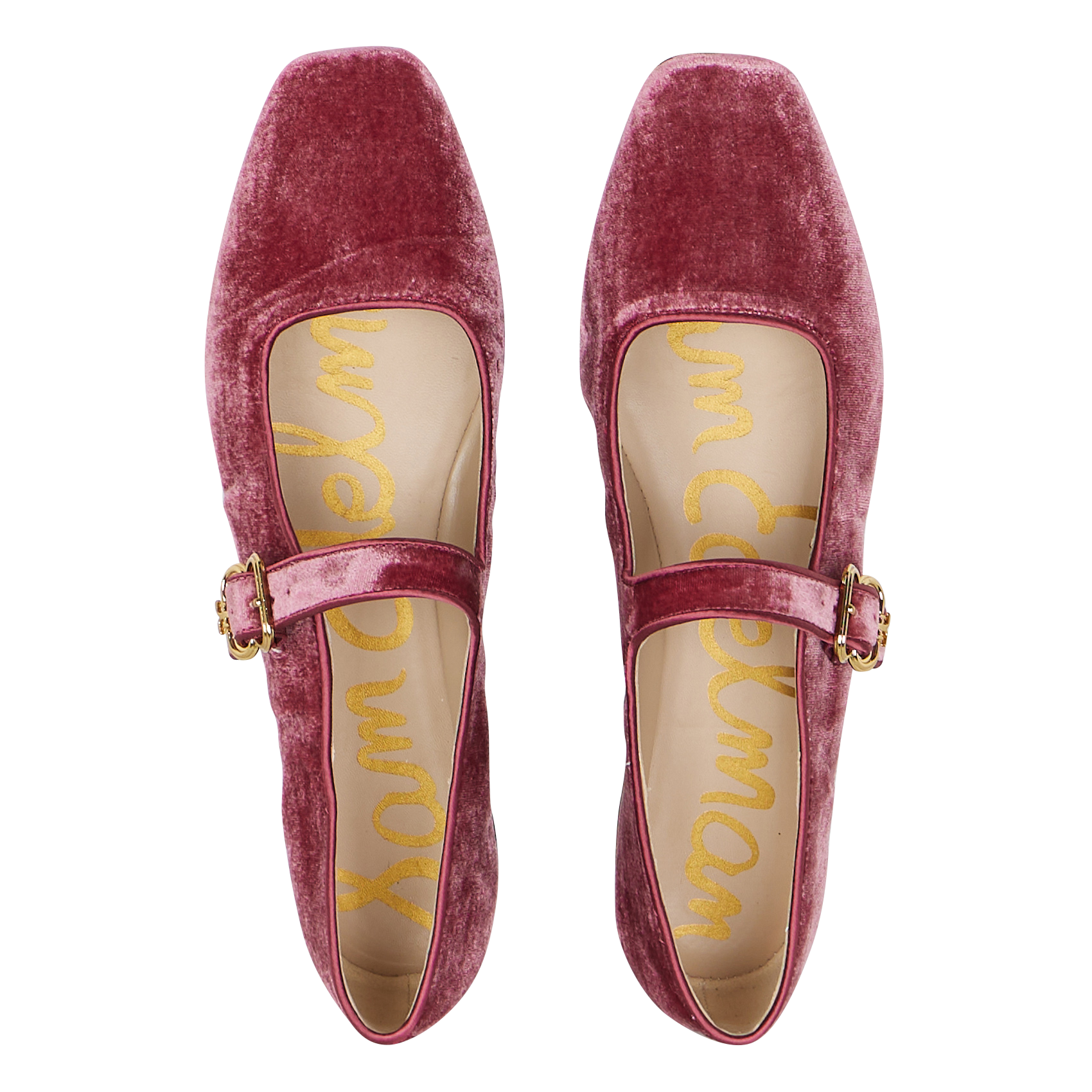 Velvet ballet flats SAM EDELMAN Pink