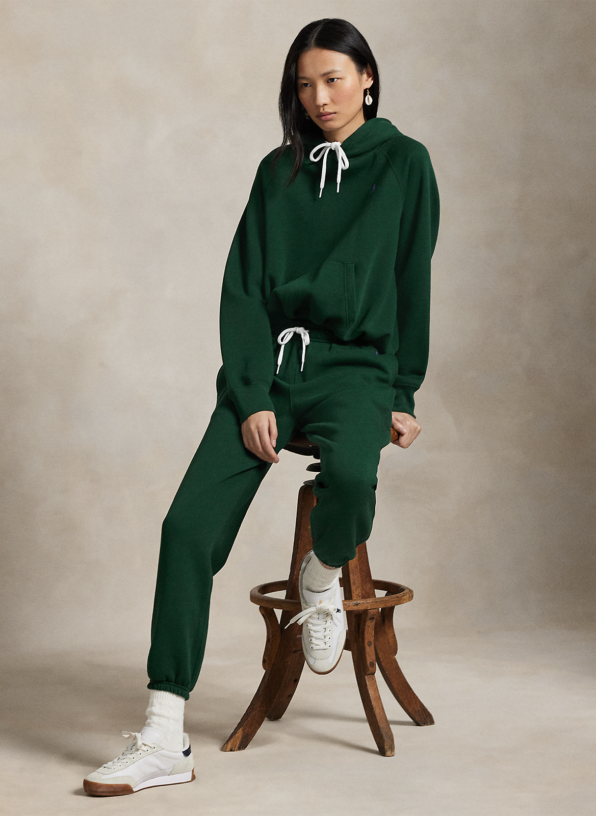 Sweat ample uni à capuche  POLO RALPH LAUREN Vert