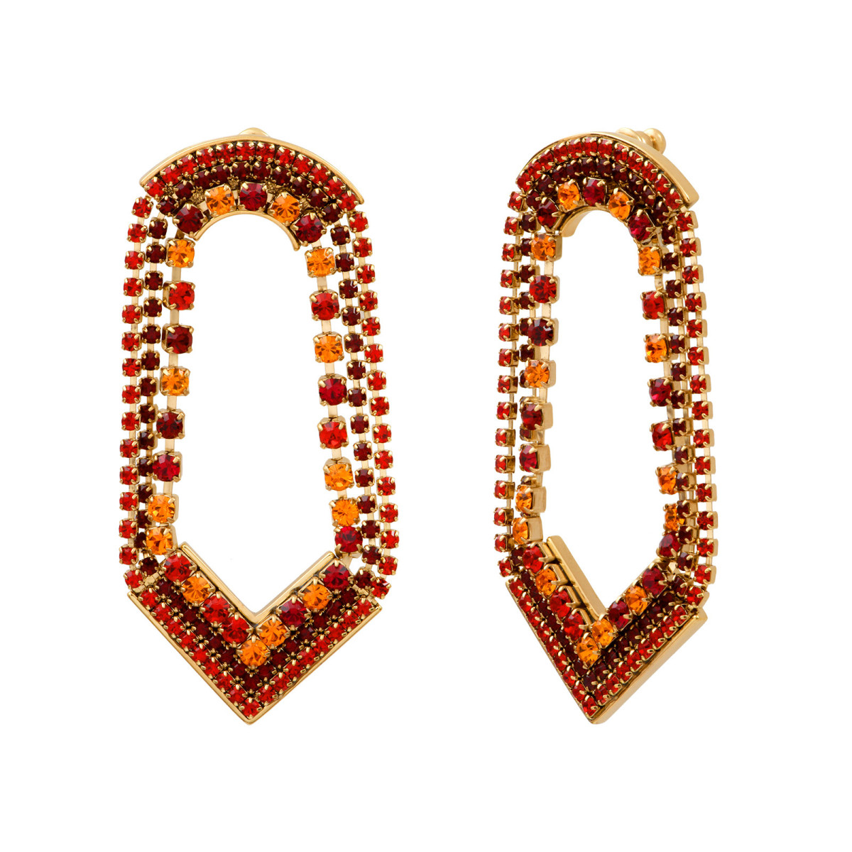 Maxi crystal prestige earrings SATELLITE PARIS No Color