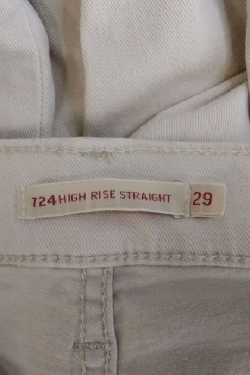 - Straight-leg jeans
- 5 pockets
- Straight cut
- Faded effect LEVI'S - Seconde main Beige