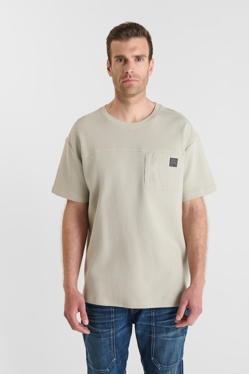 Tommy Badge T-shirt LE TEMPS DES CERISES Beige