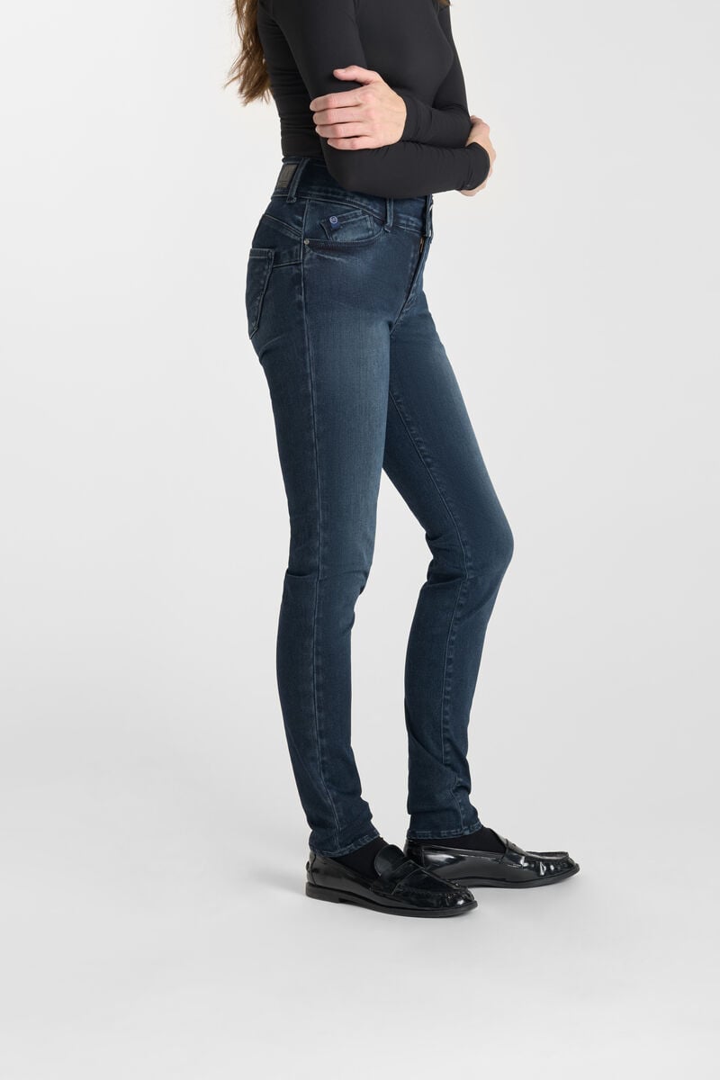 Ultra push-up slim jeans, 7/8 length LE TEMPS DES CERISES Blue