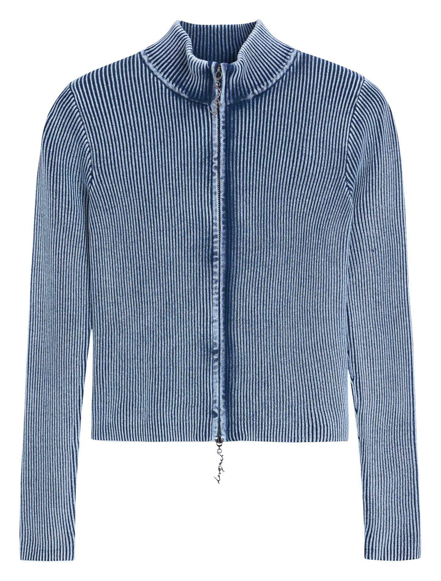 Gilet zippé côtelé effet délavé DESIGUAL Noir