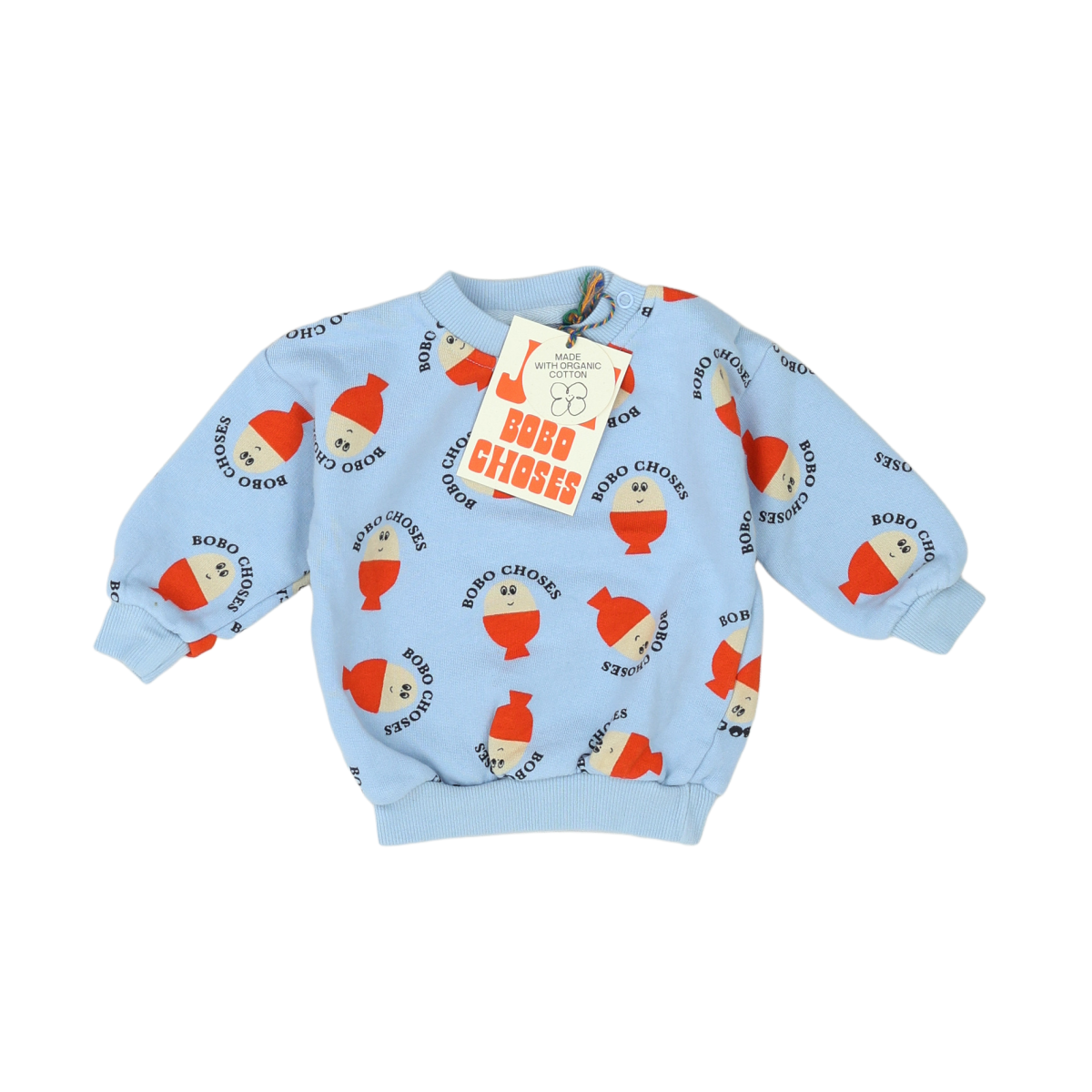 Blue Baby Sweatshirt - 6 months BOBO CHOSES - Seconde Main Blue