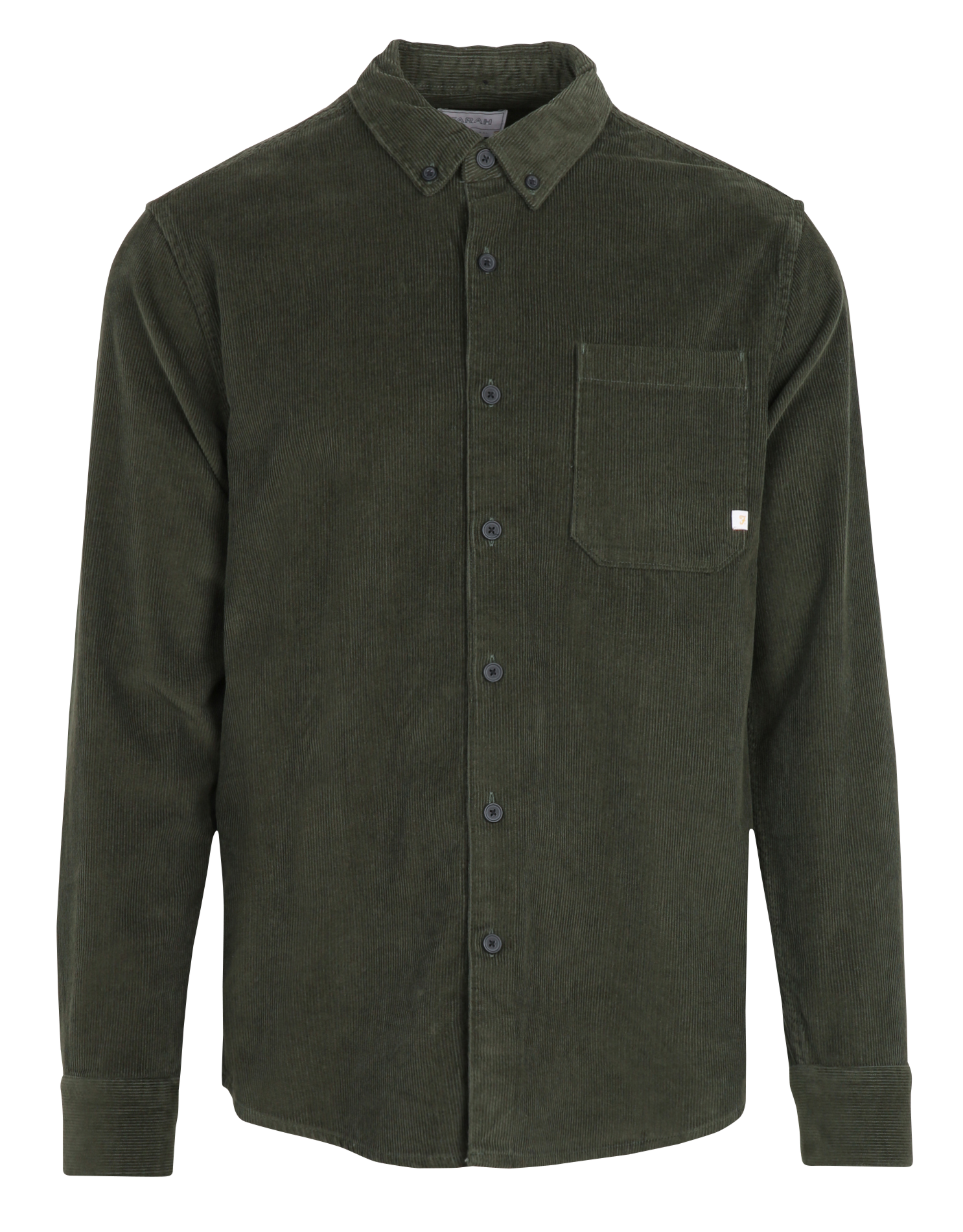 Chemise droite en coton bio FARAH Vert