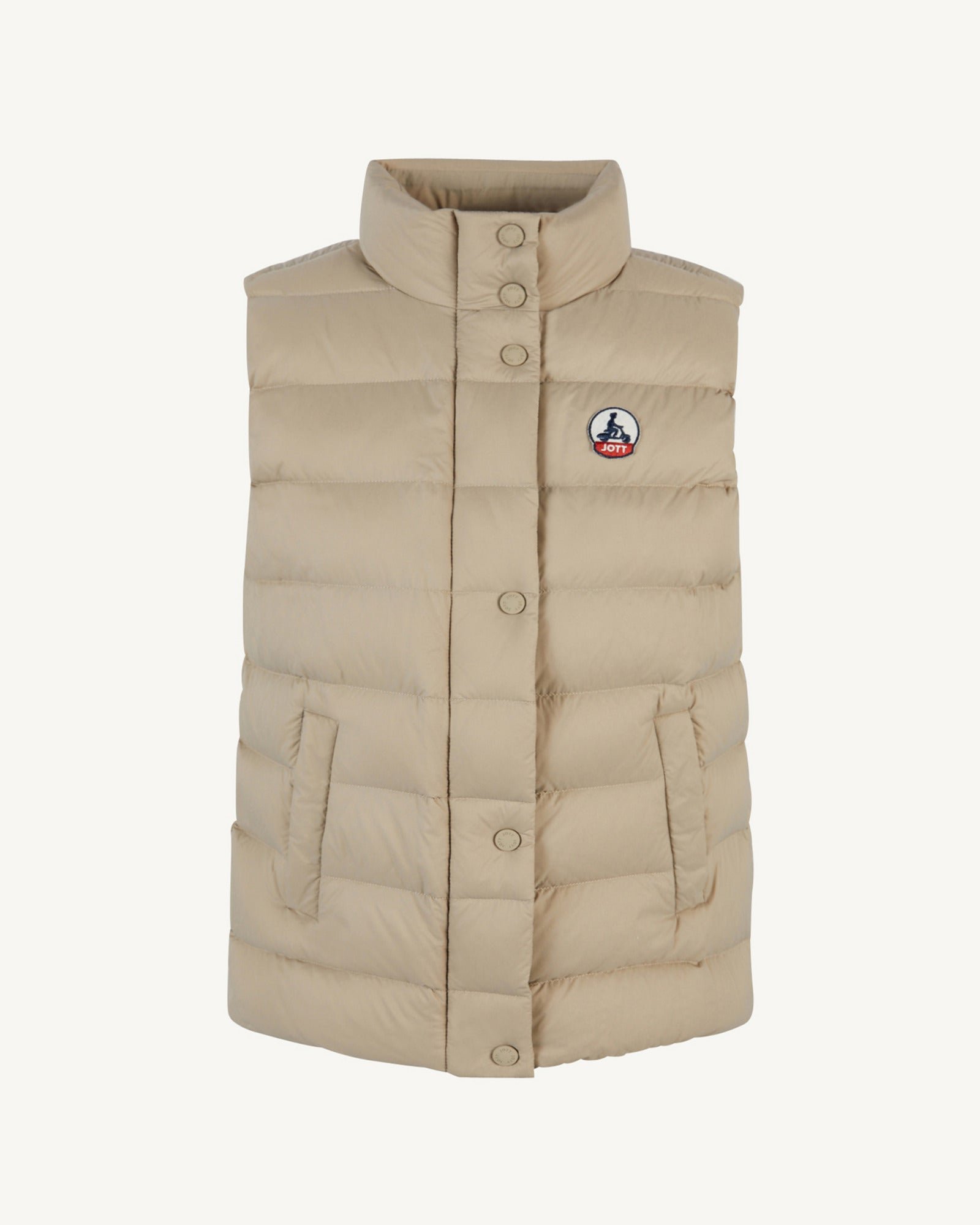 Valentine sleeveless lightweight down jacket JOTT Beige