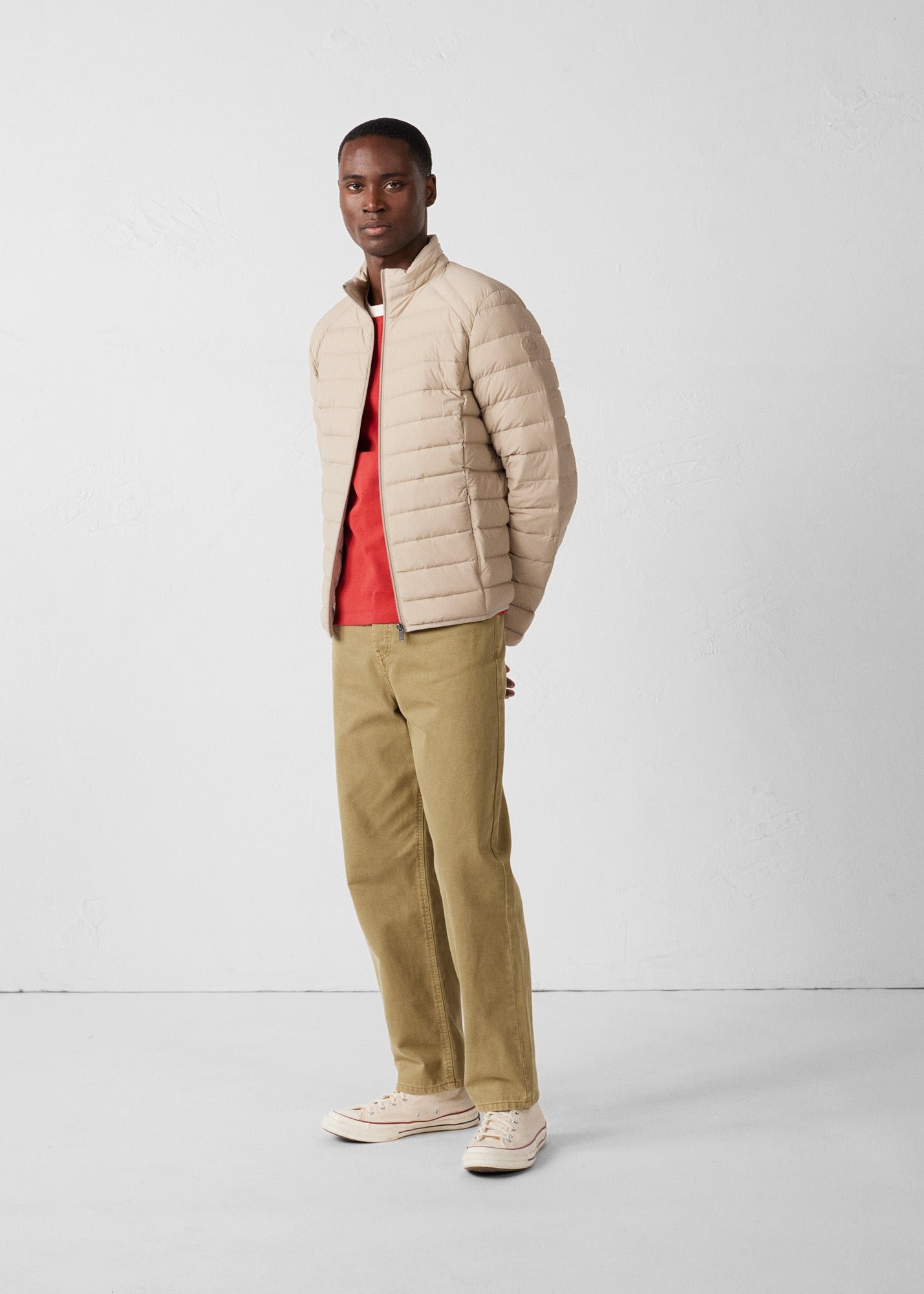 Stretch light down jacket Aragon JOTT Beige