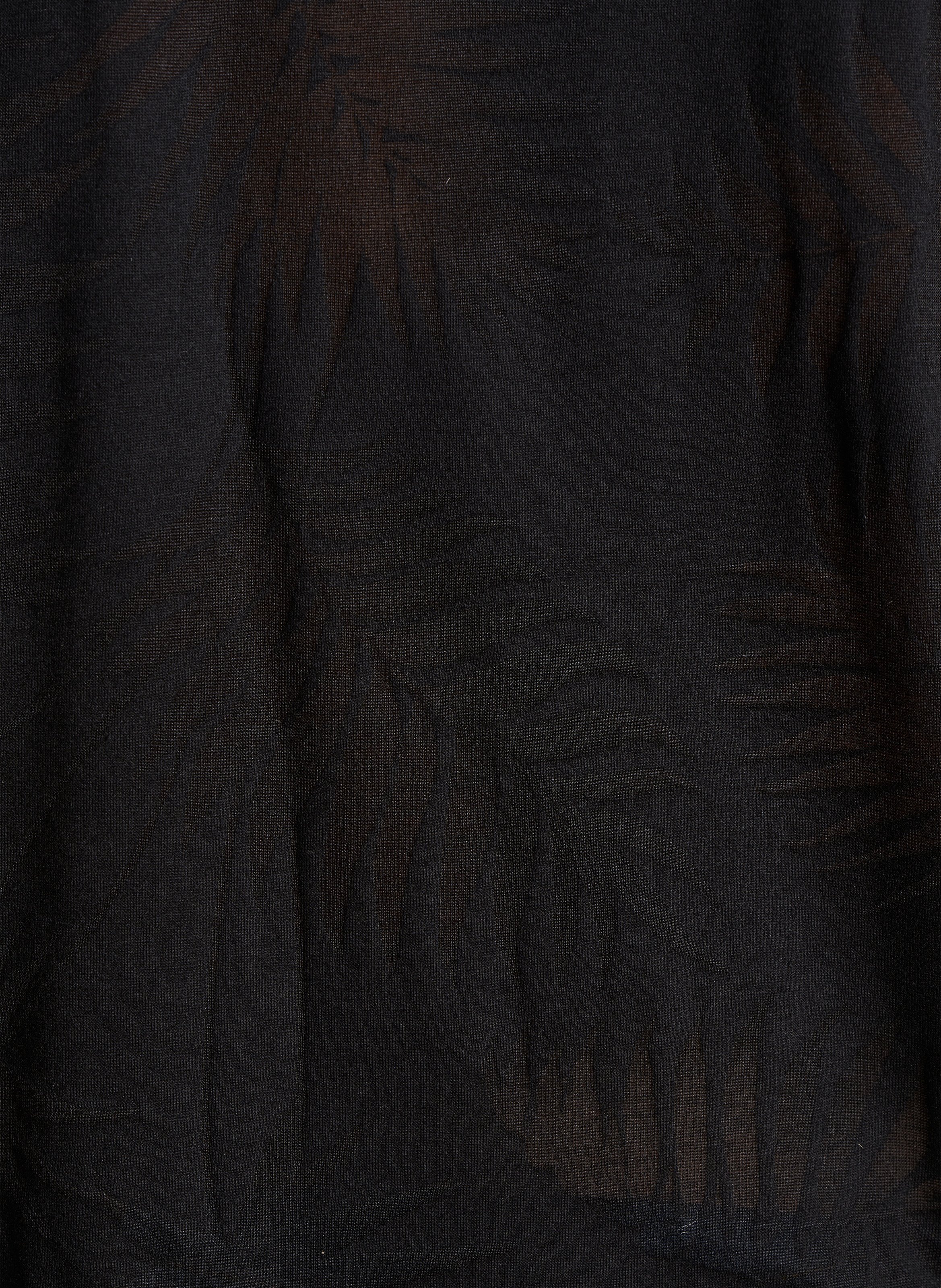 Recht T-shirt met V-hals | katoenblend LA FEE MARABOUTEE Zwart