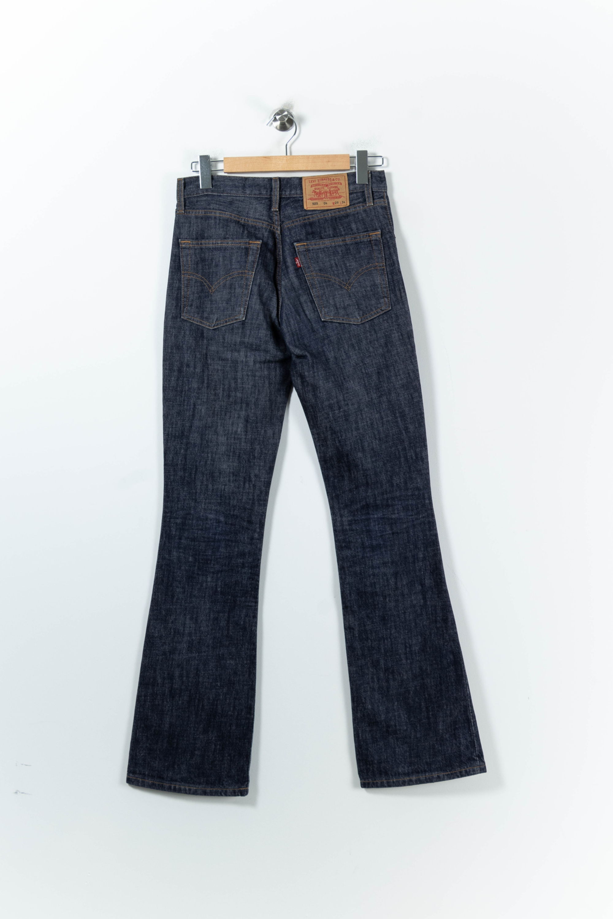 Cropped slim jeans with studs LEVI'S - Seconde main Blue