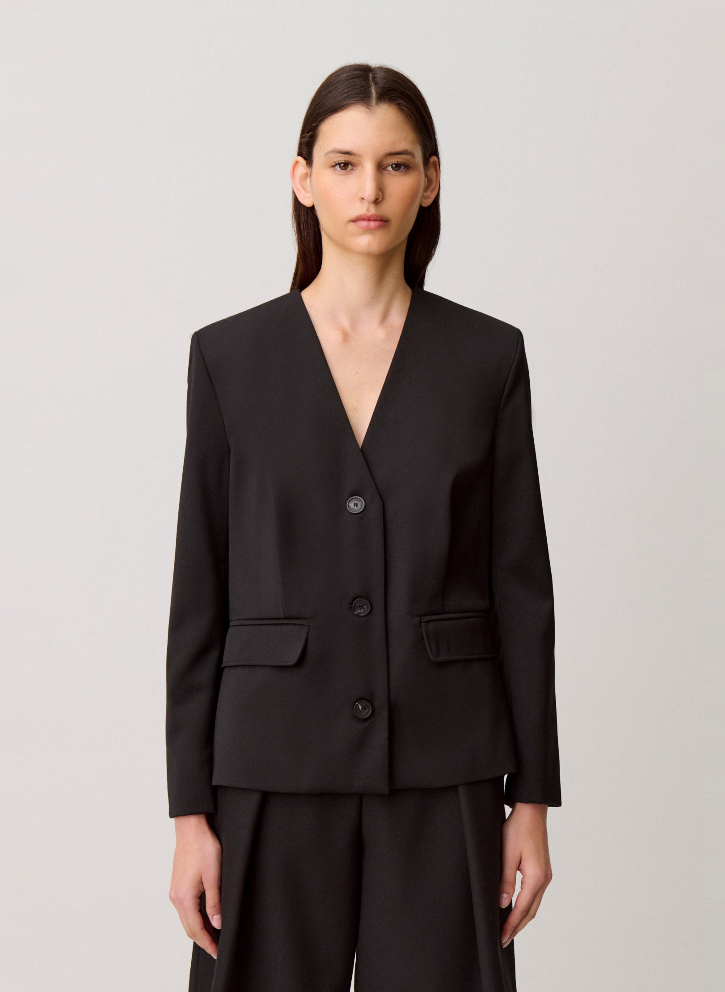 Veste col V  CLAUDIE PIERLOT Noir