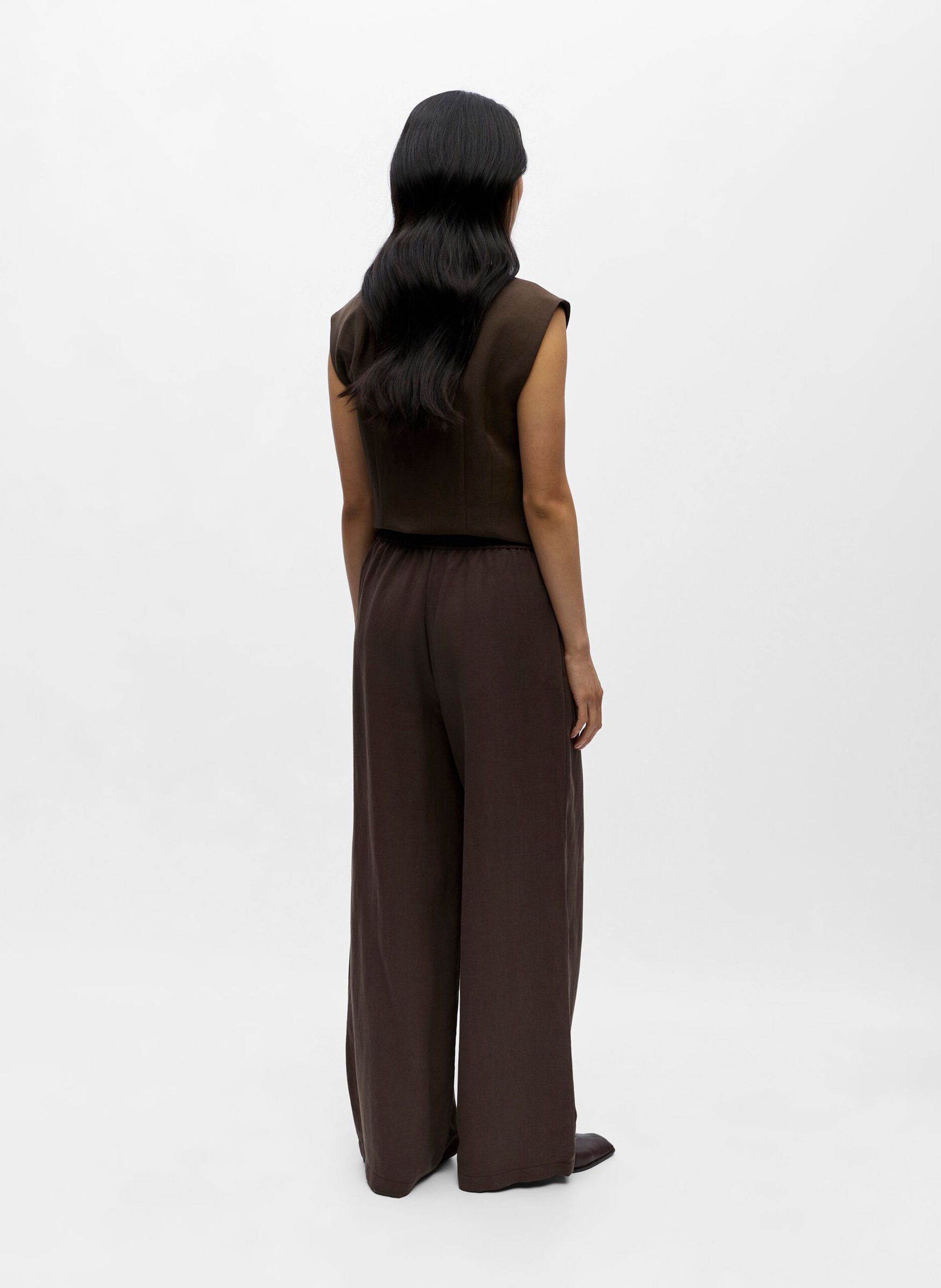 Wijde broek OBJECT Bruin