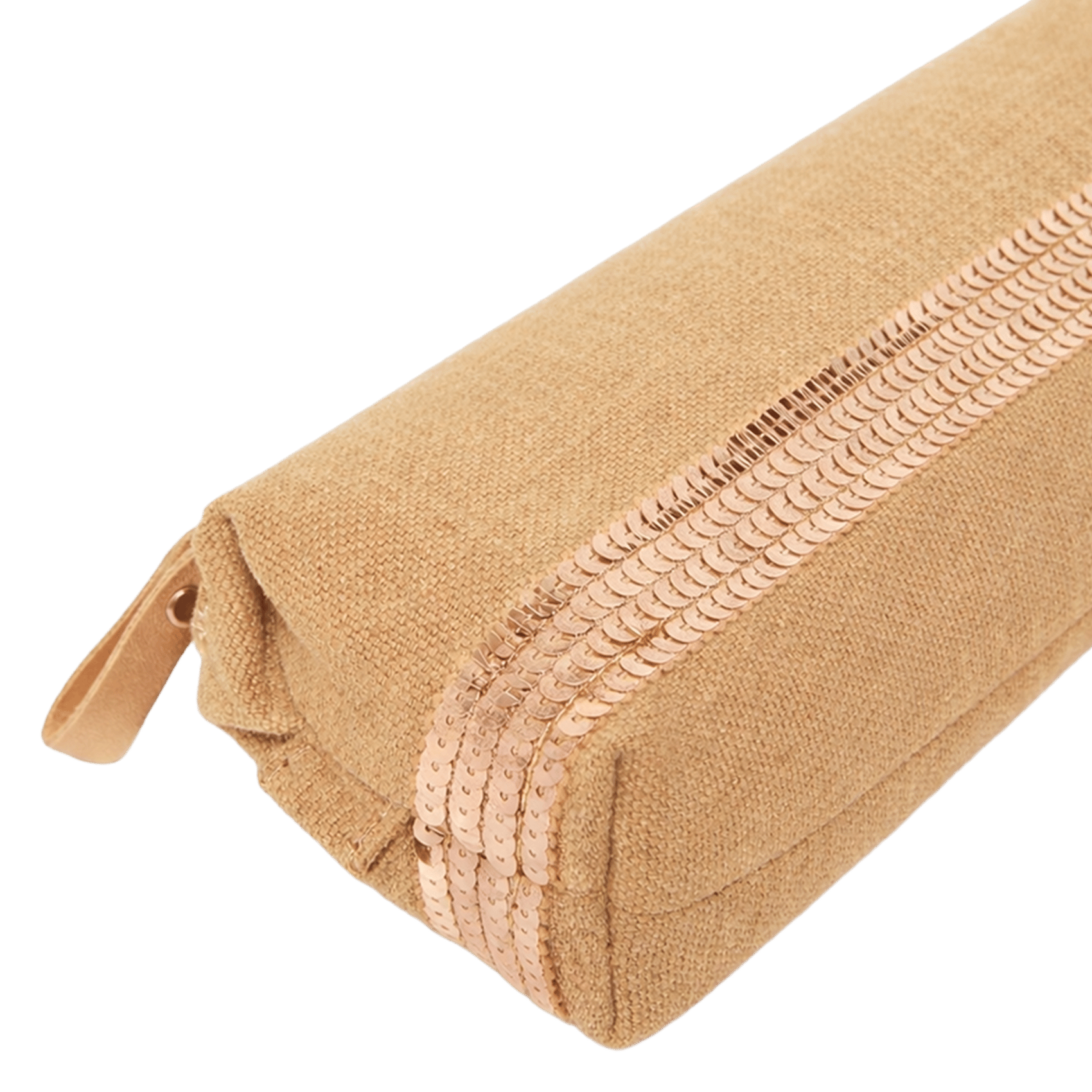 Trousse en lin Marron