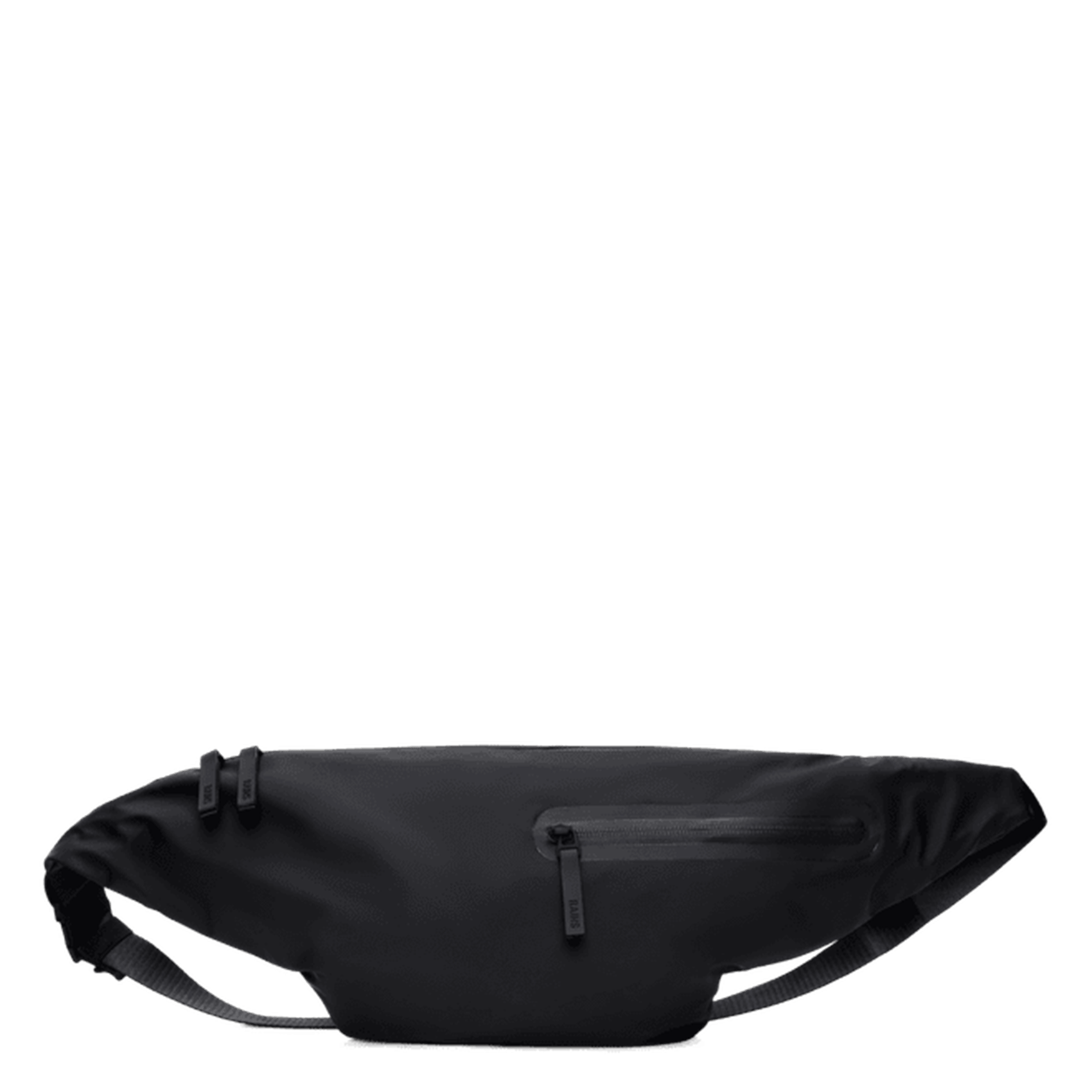 Uni Reißverschluss Bauchtasche RAINS Schwarz