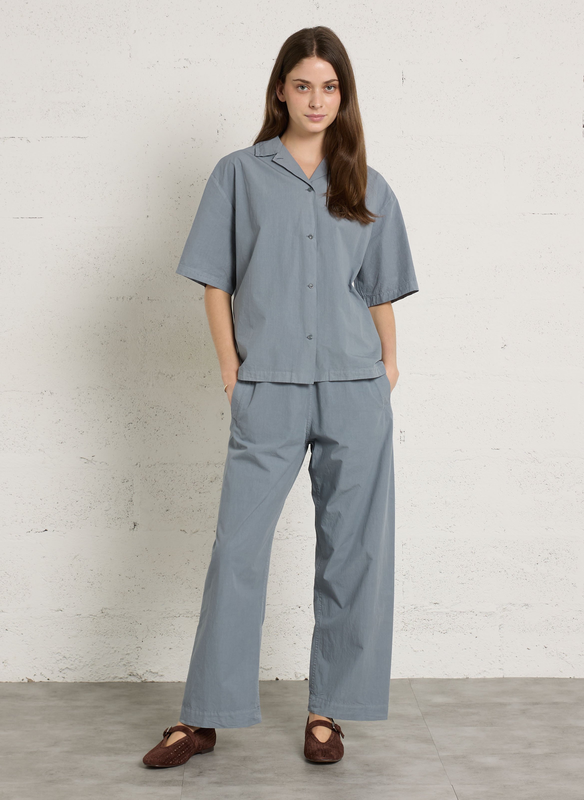 Wide cotton trousers  MASSCOB Blue