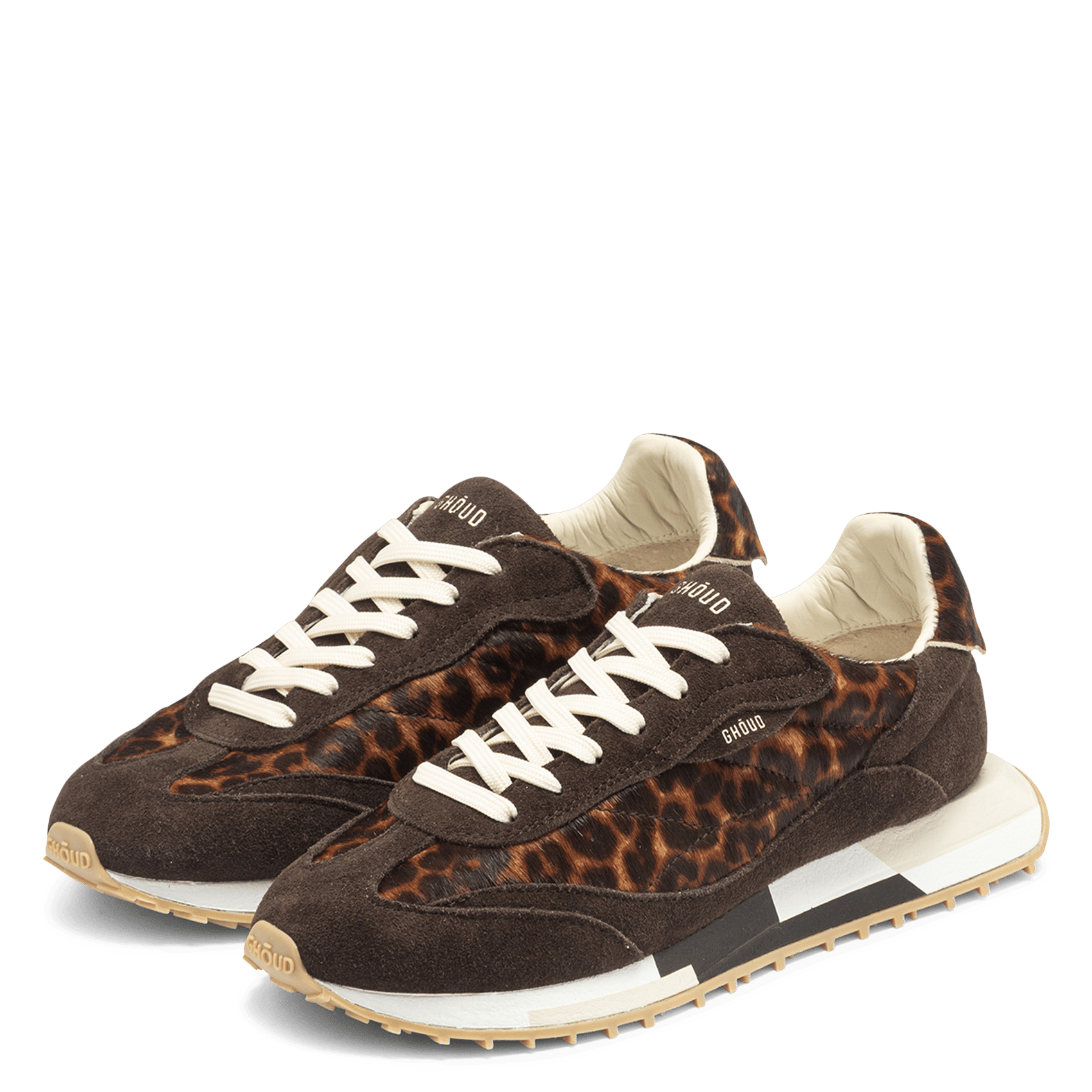 Low-top leather trainers GHOUD VENICE Brown