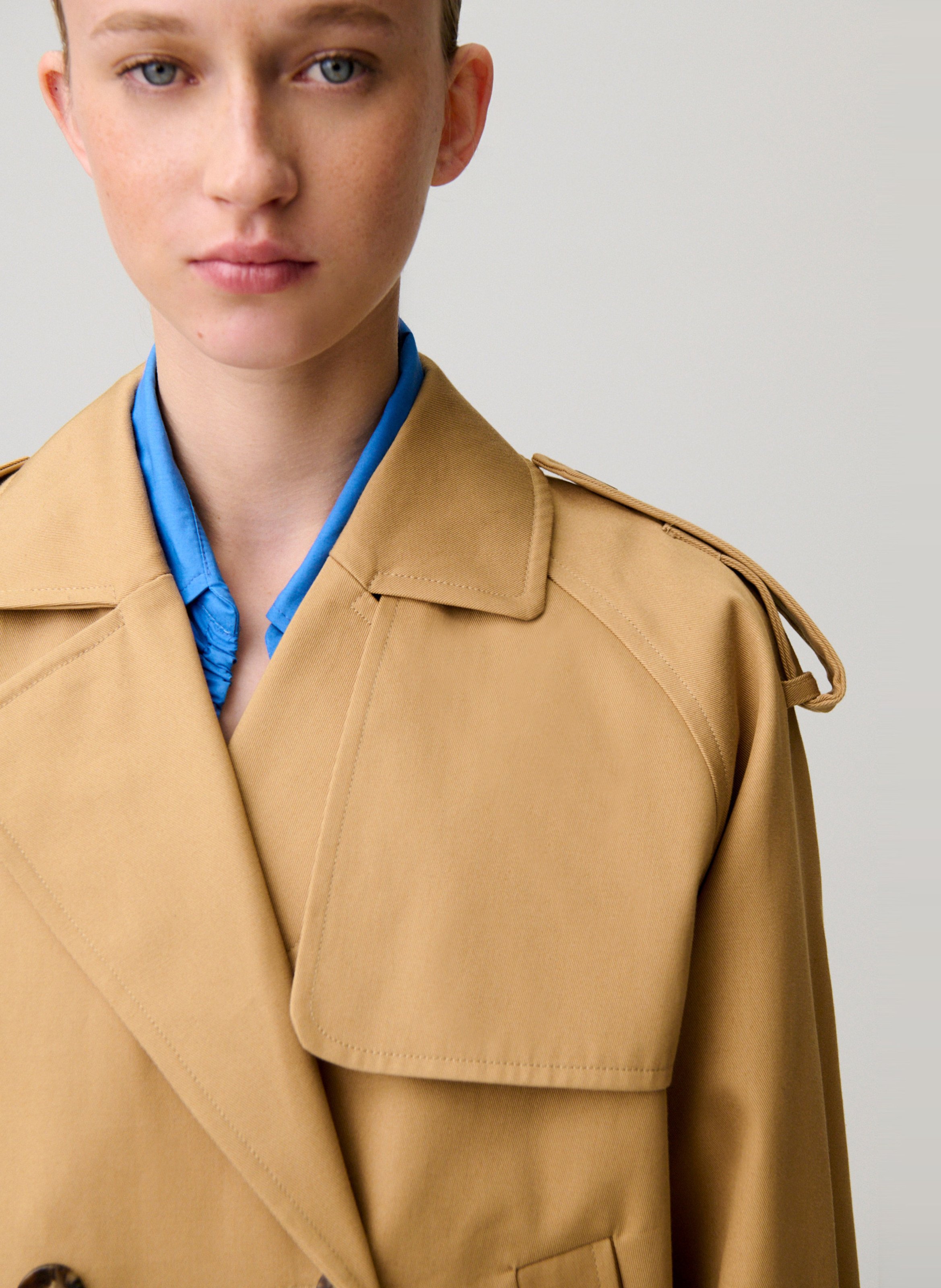 Katoenen jasje CLAUDIE PIERLOT Beige