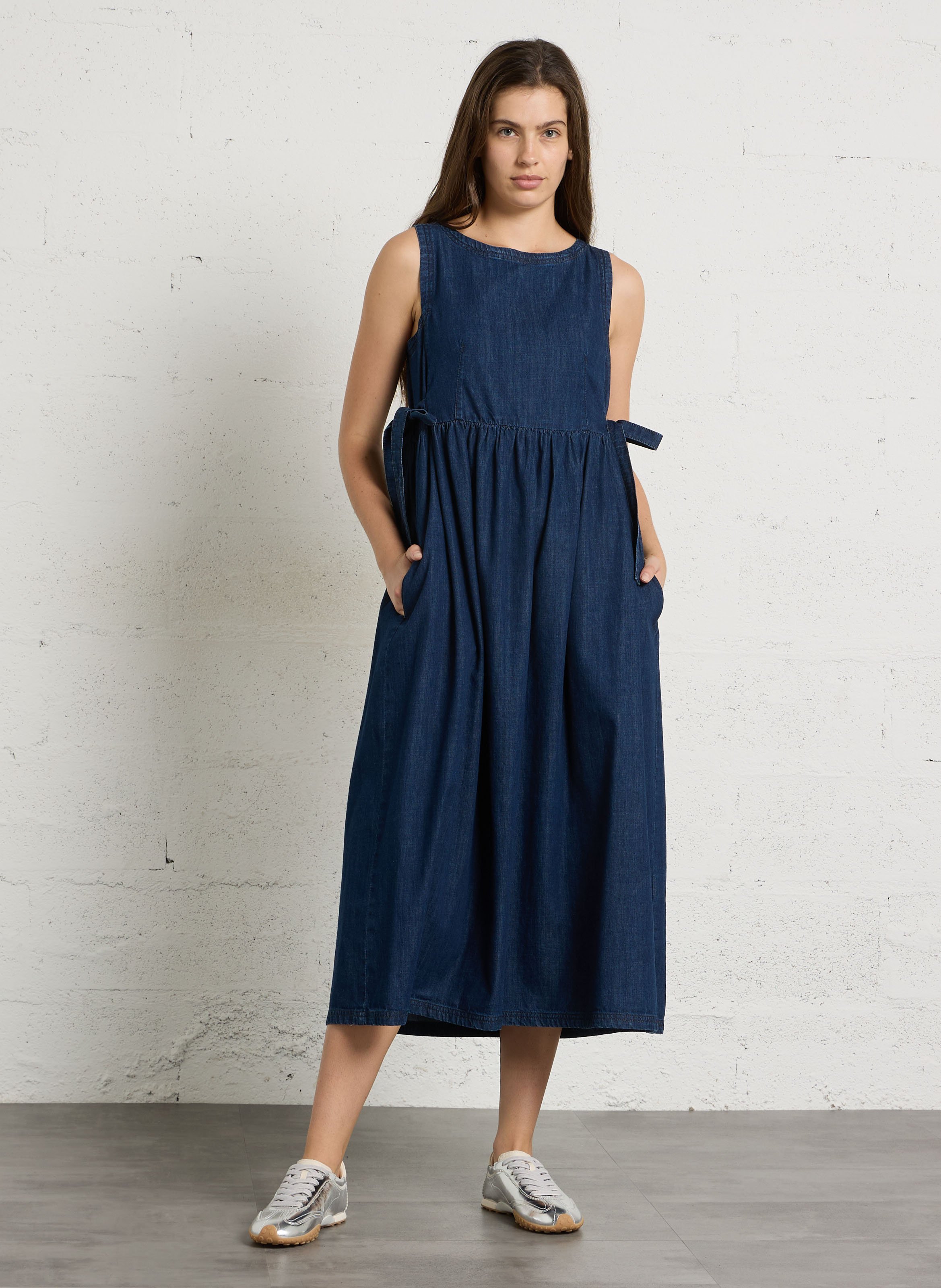 Denim midi dress MAX MARA WEEK END Blue