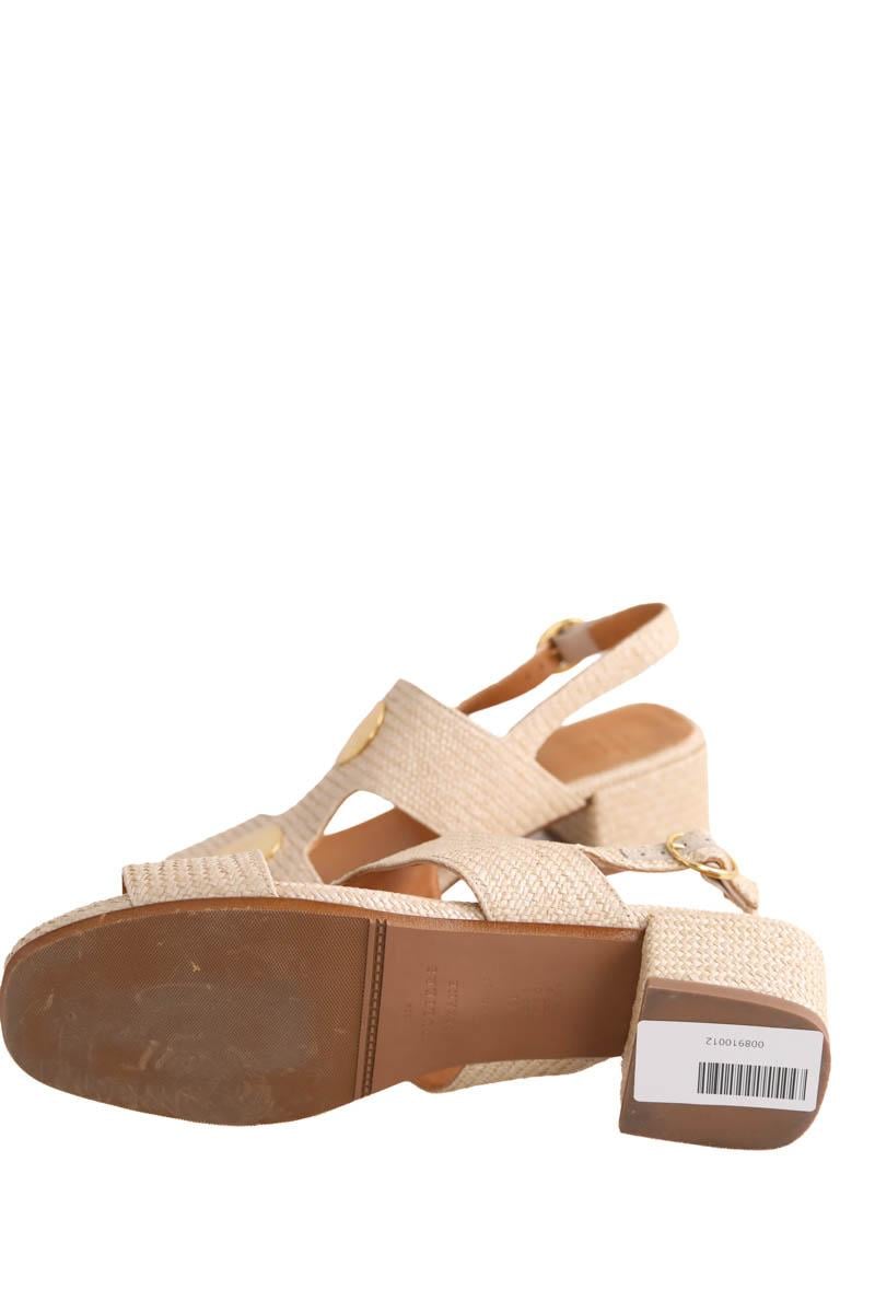 Faux leather sandals SEZANE - Seconde main Beige