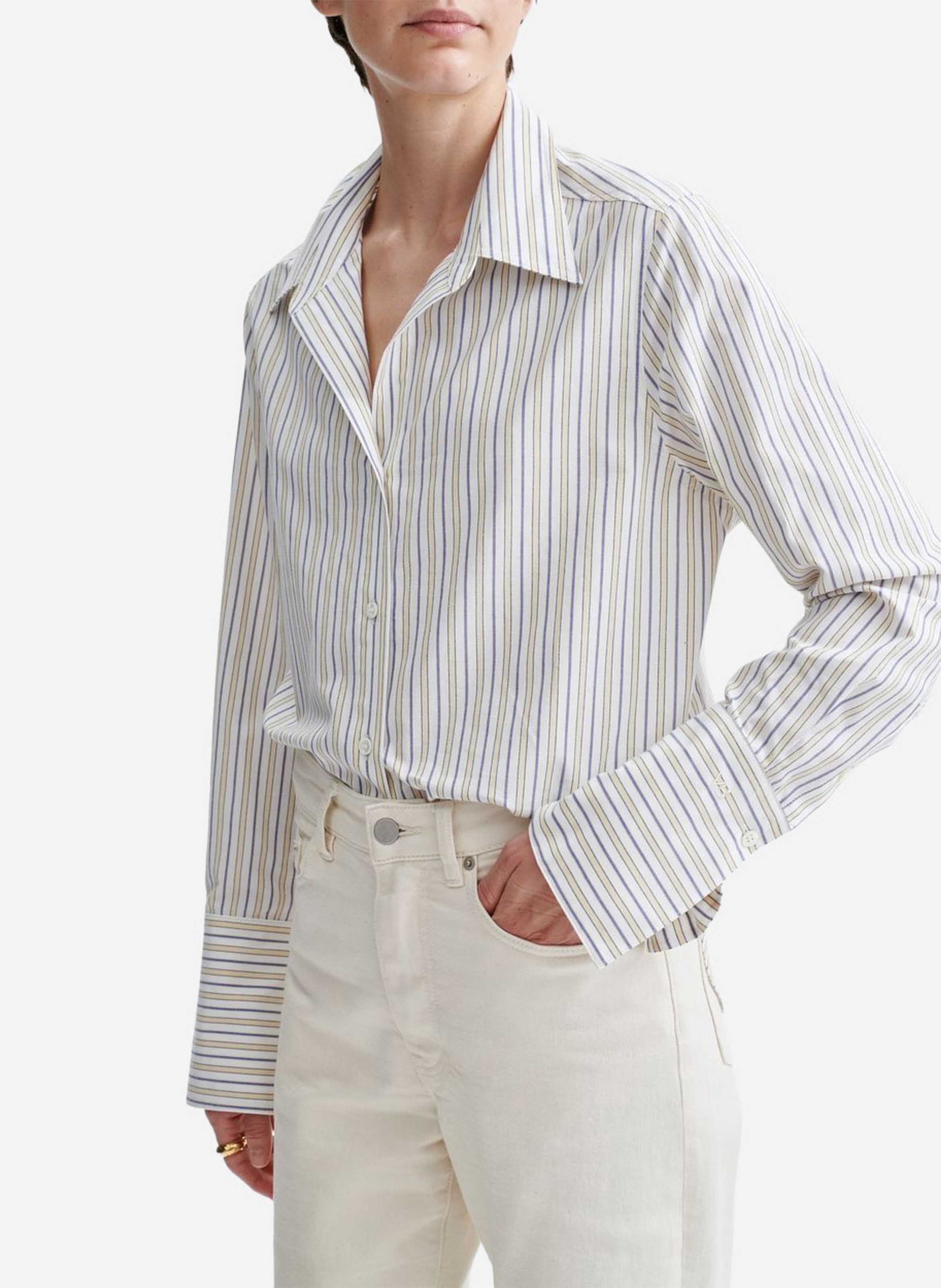 Chemise col classique en coton VANESSA BRUNO Multicolore