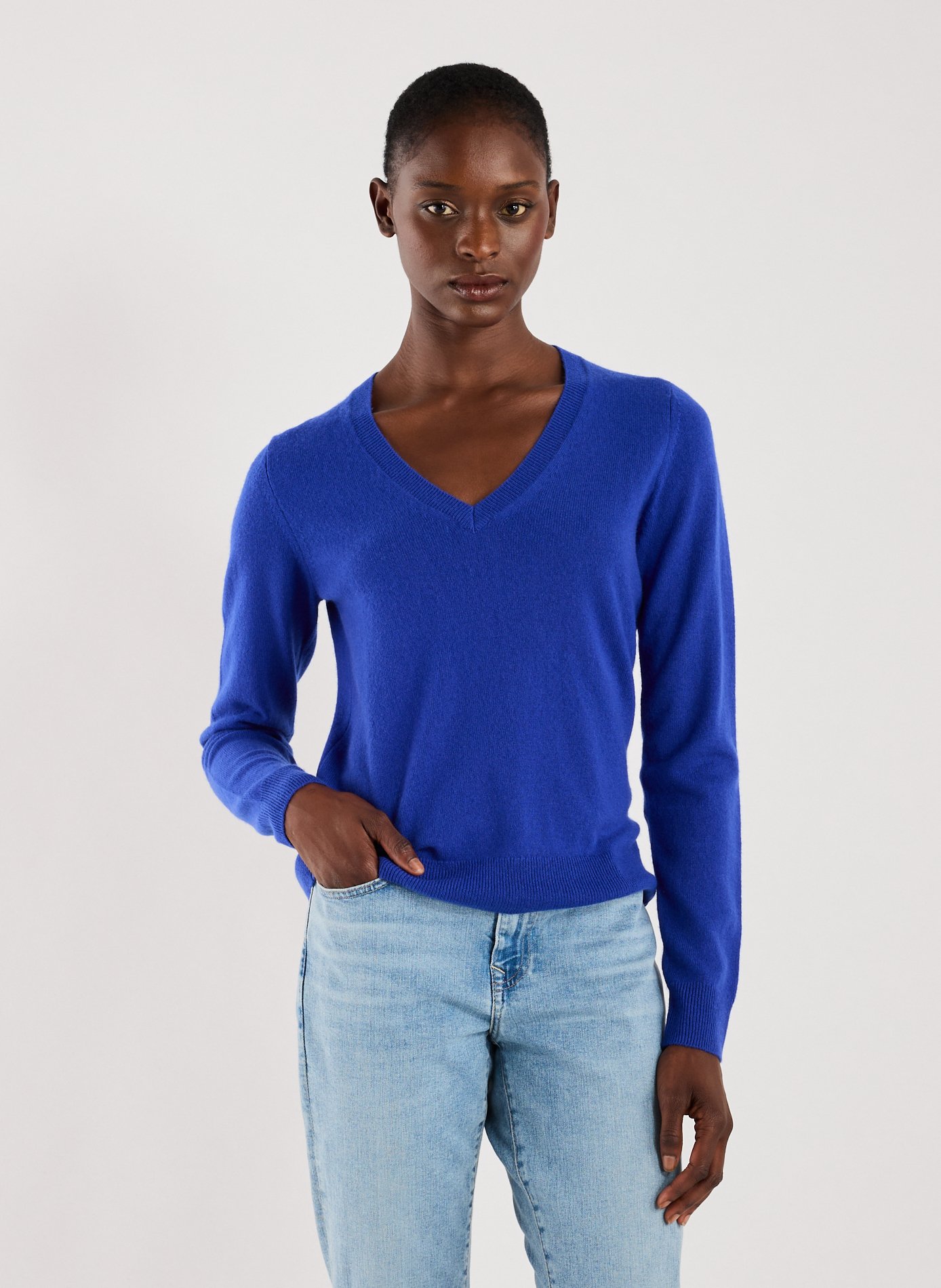 Cashmere sweater AU PRINTEMPS PARIS Blue